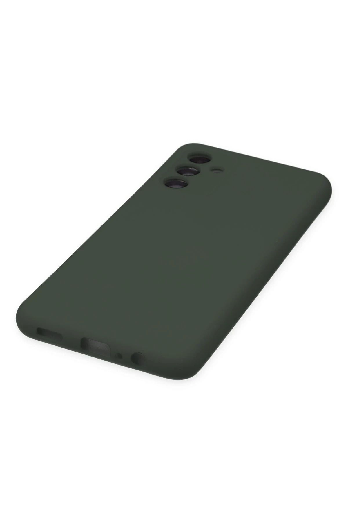 NewFace Galaxy A04S Uyumlu Kılıf Nano içi Kadife Silikon - Koyu Yeşil SVLRS