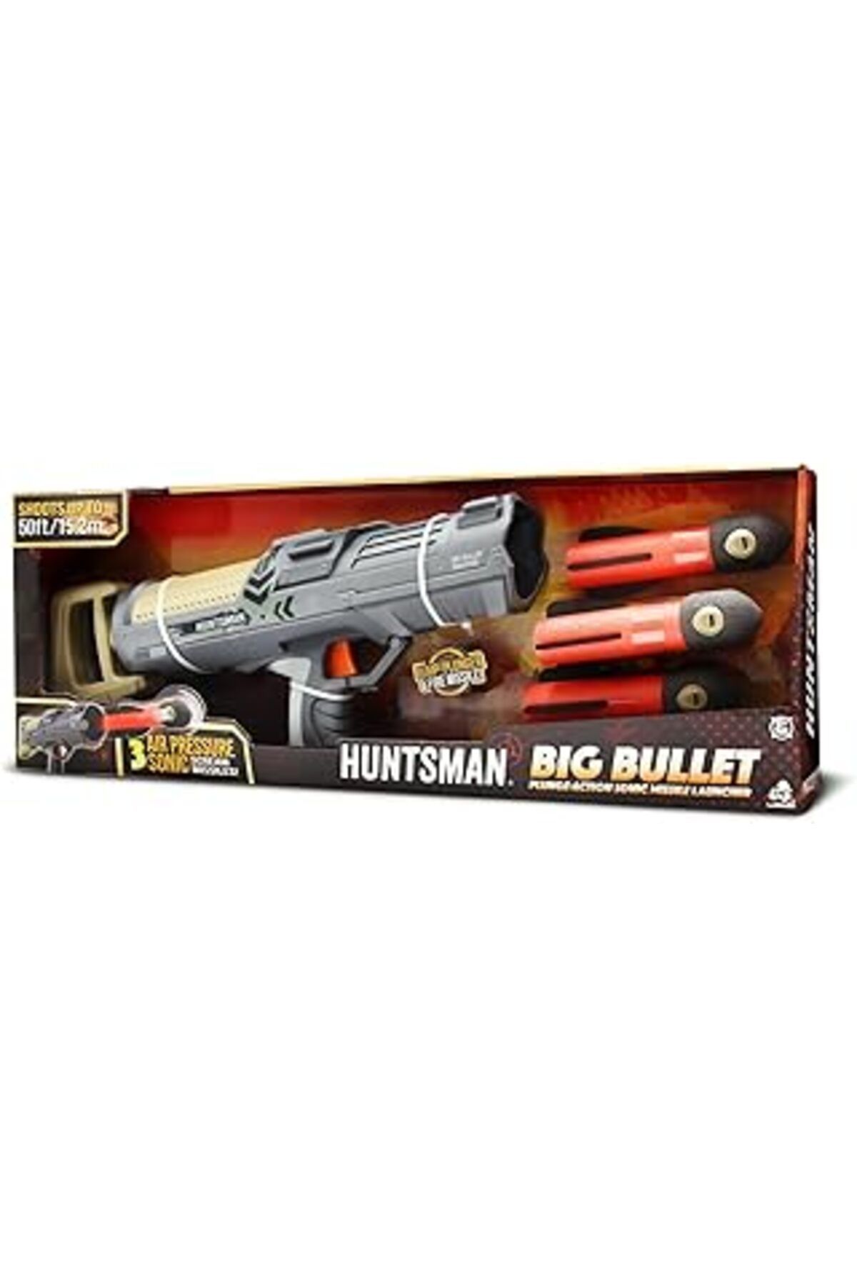Mu Art S00091944 Sun-Lnr-Silah Sünger Füze Atan Huntsman Big Bullet 3 Mermili, Standart