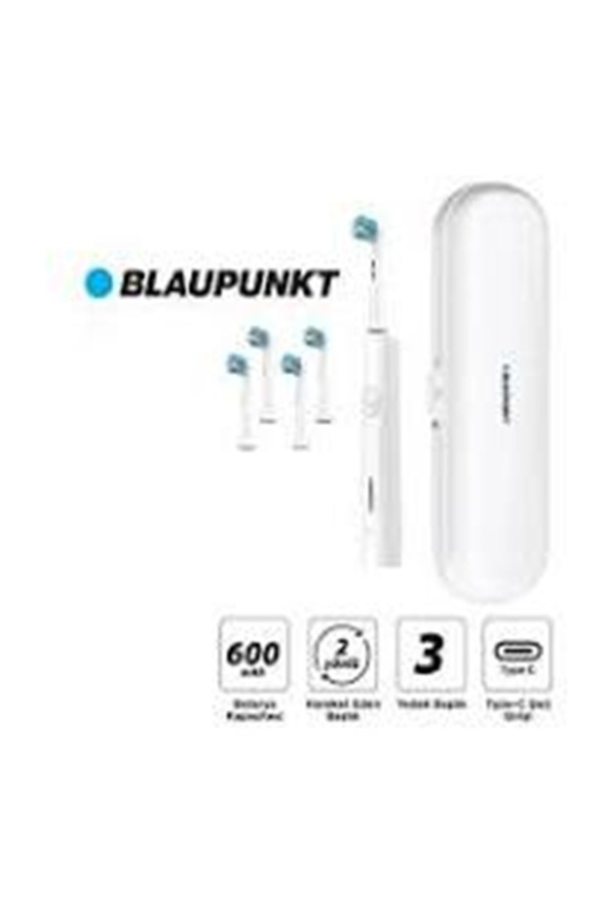 Blaupunkt P20 Döner Başlıklı Stantlı Şarjlı Diş Fırçası