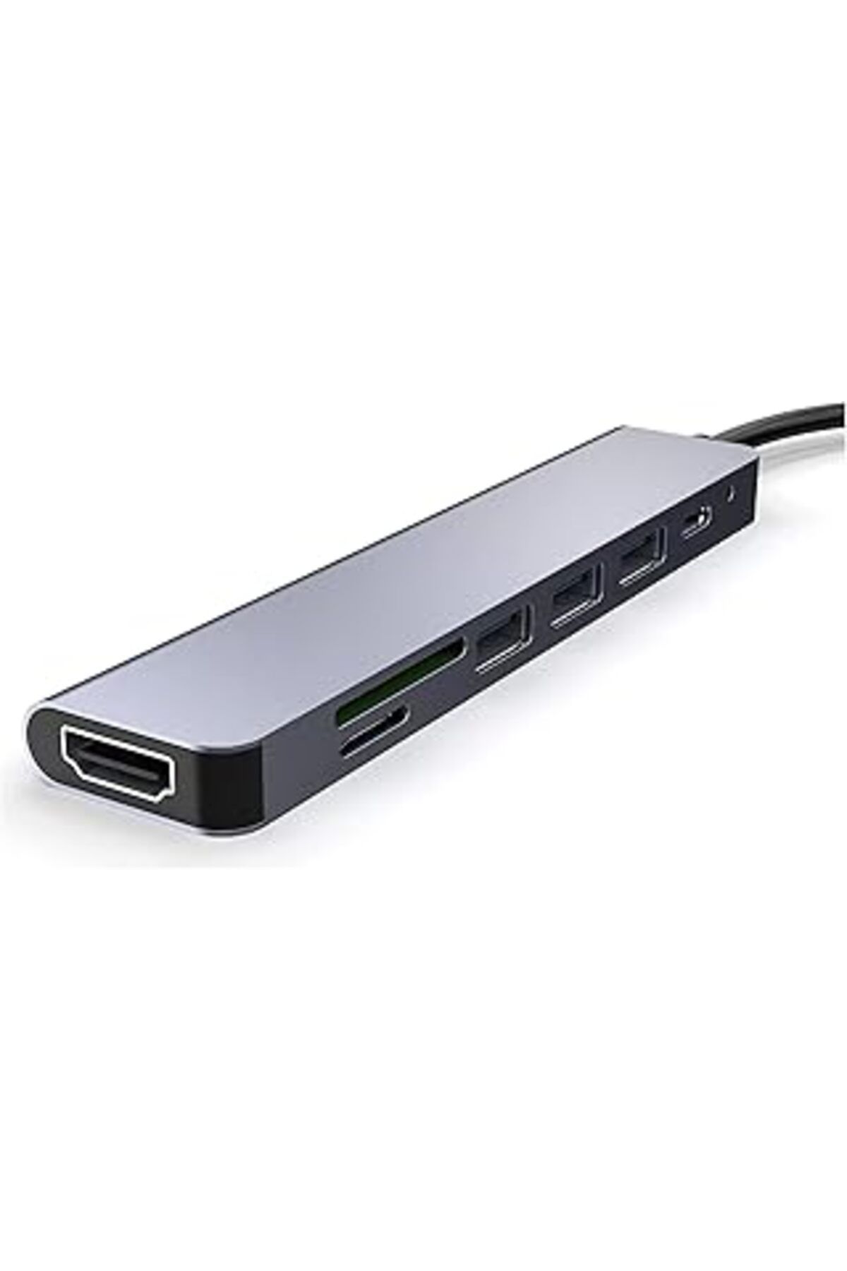 Pazarcan Daytona Fc-17 Type-C To 3*Usb 3.0 4K Ultra Hd Hdmi Sd Tf Kart Girişli 7In1 Çevirici Hub Adaptör