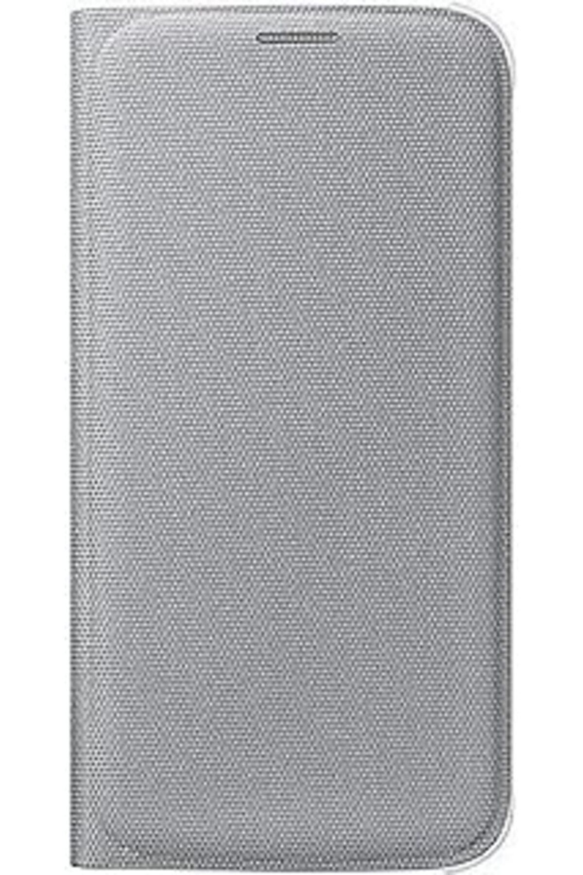 Mu Art Samsung Galaxy S6 Flip Wallet (TEKSTİL) Siyah Ef-wg920bbegww