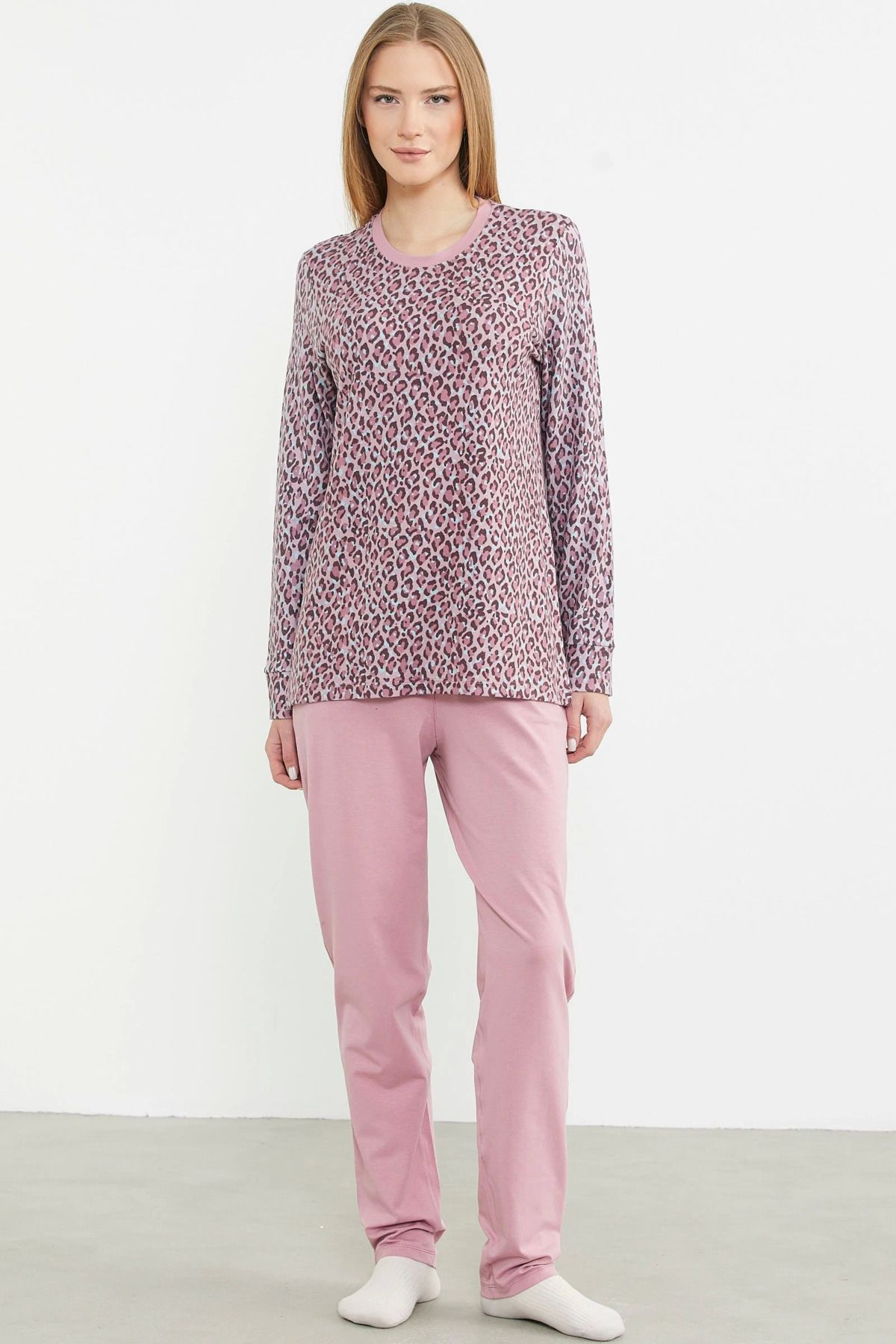 FTT SHOPPING MARKET Azze Sementa 76413 Leopar Kombinli Pijama Takımı