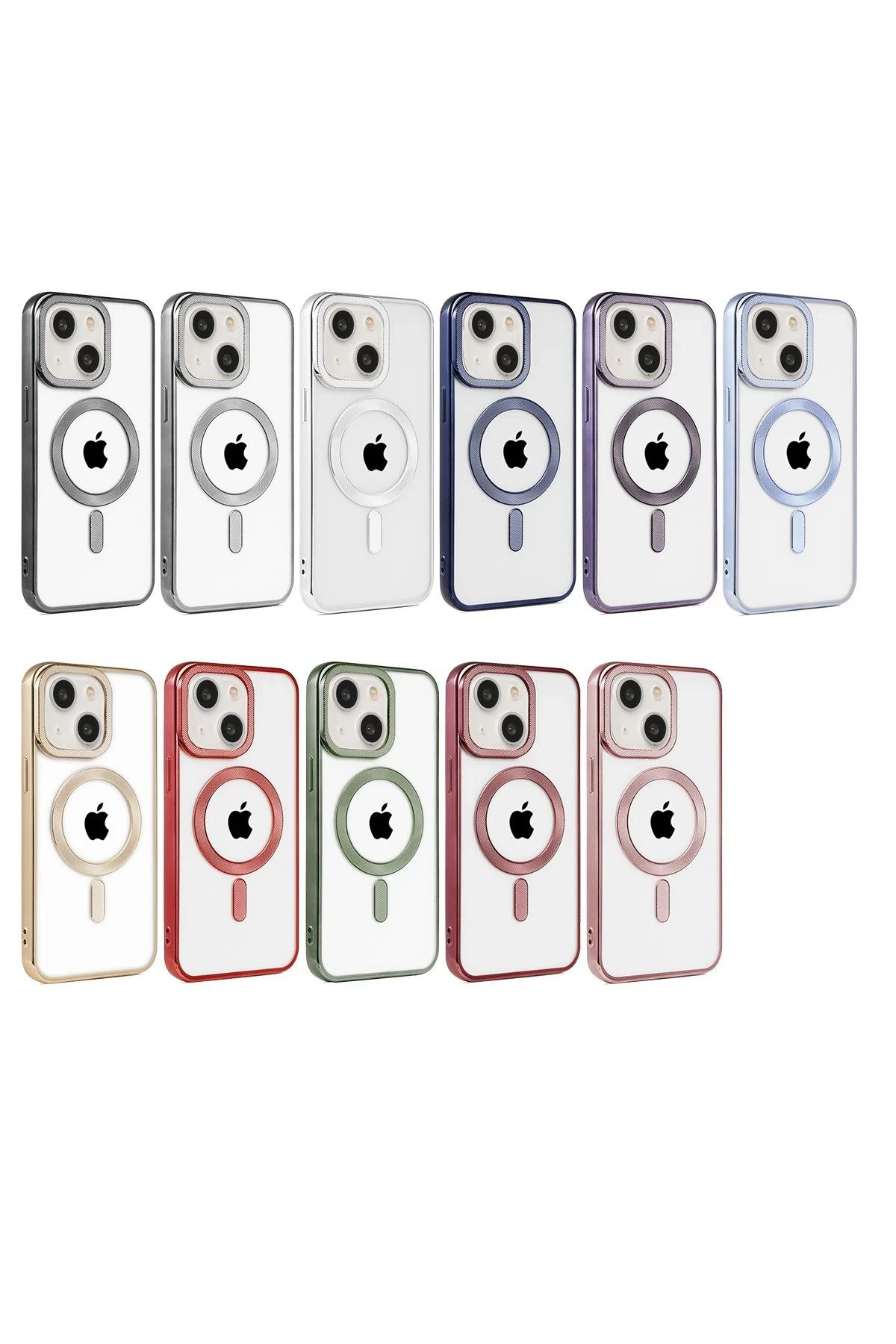 NewFace iPhone 15 Kılıf Kronos Magsafe Kapak - Gümüş FLKRY