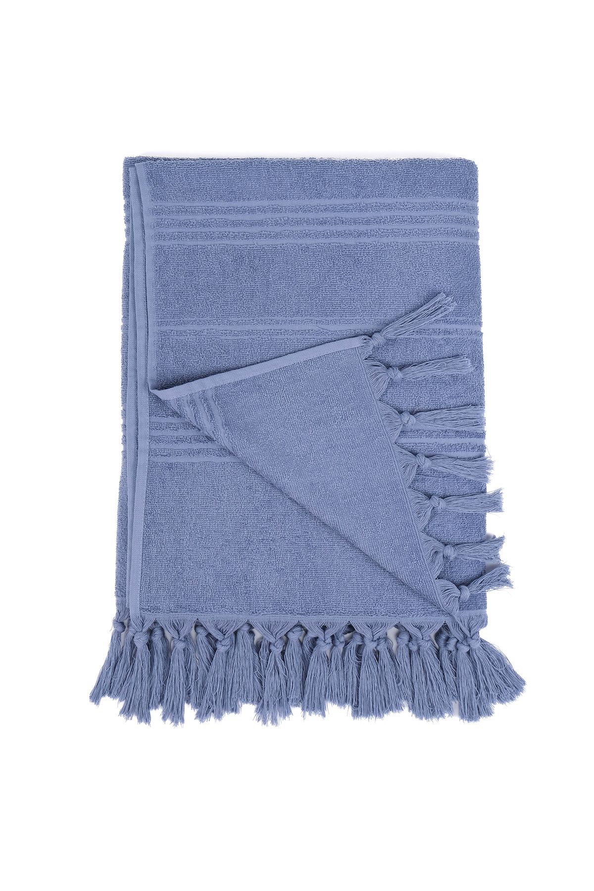 the ramify-Coastline Double Sided Curl 100X180 cm Unpainted 100% Organic Cotton Fringed Beach Towel 5