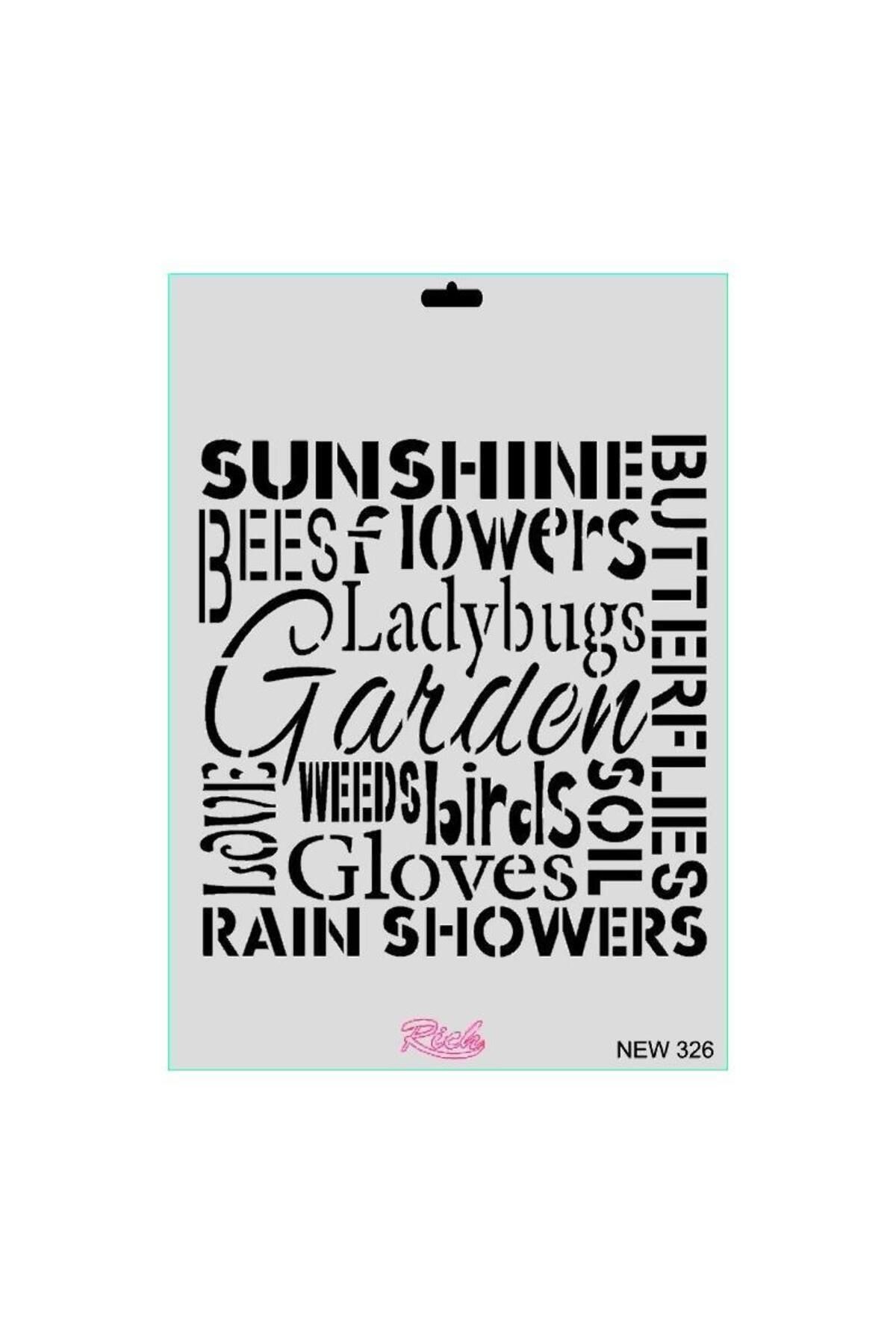 OEM Rich New Seri N-326 Stencil 35x25 cm