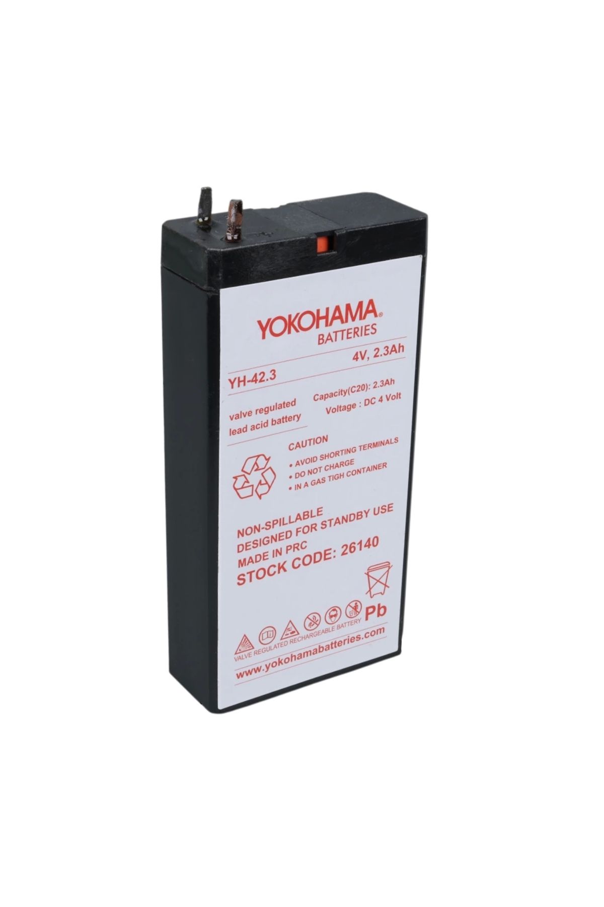feminight Yokohama Yh-42.3 4 Volt - 2.3 Amper Kuru Akü (50 X 100 X 22 Mm)