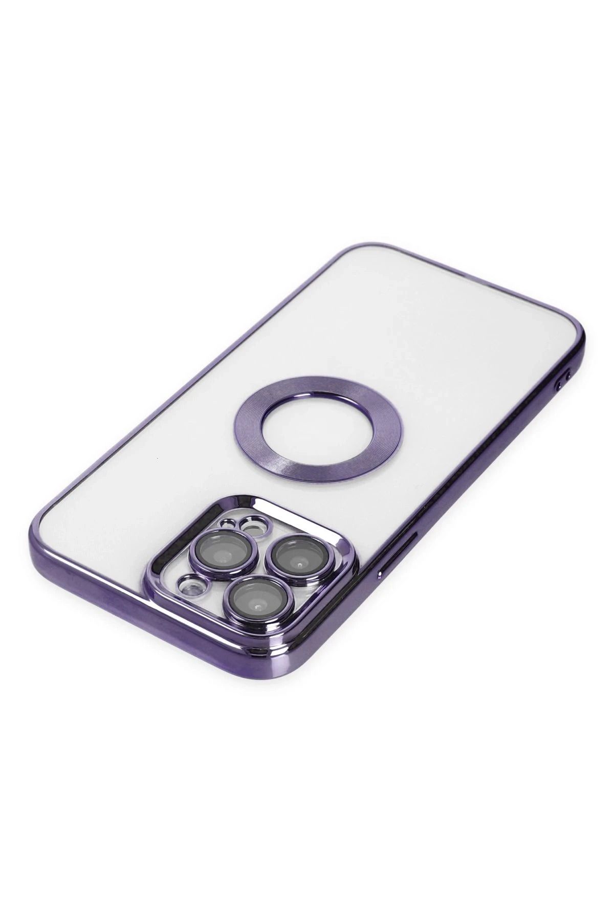 NewFace iPhone 14 Pro Kılıf Slot Silikon - Mor SVLRS