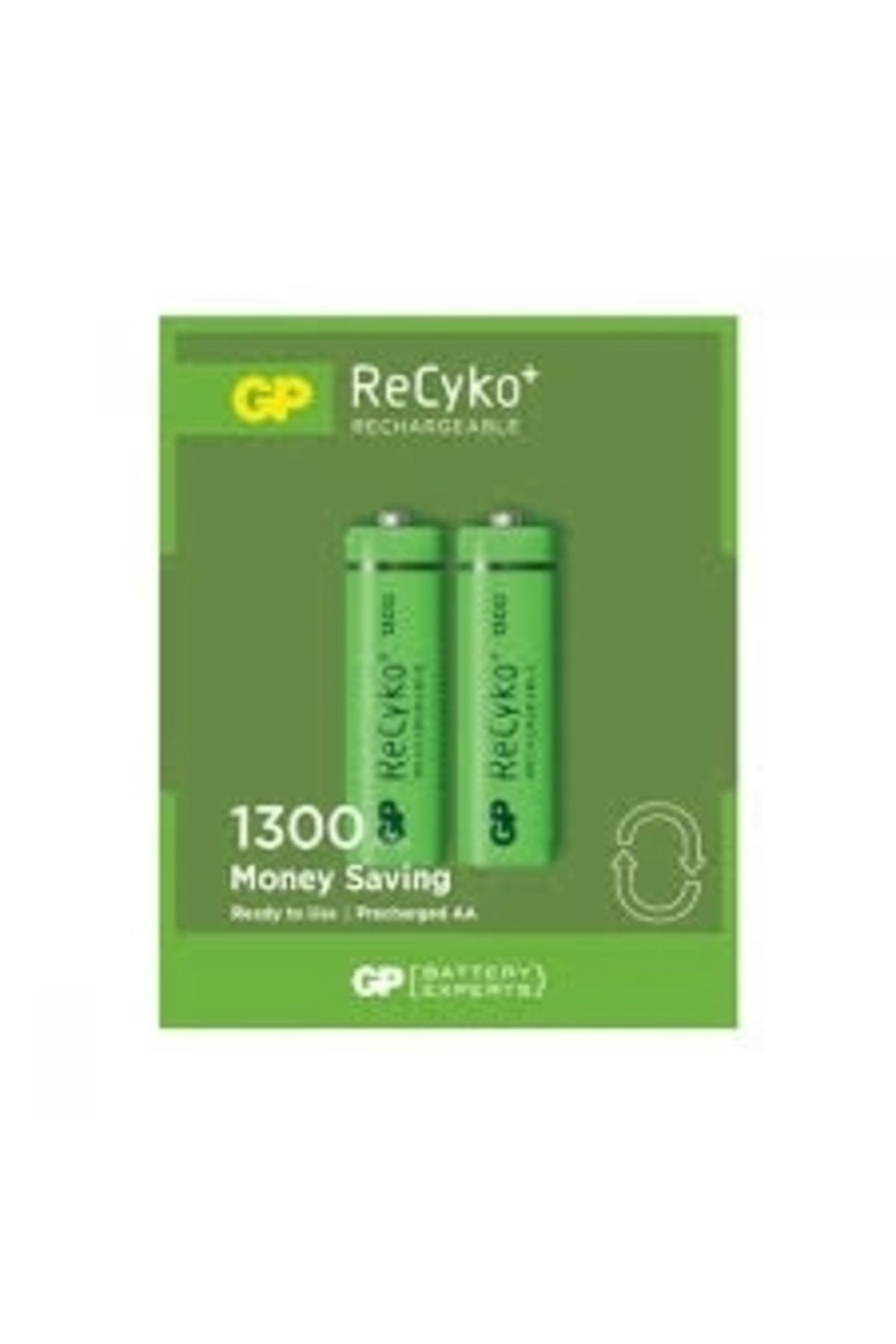 feminight Gp Recyko 1300mah Aa Şarjlı Kalem Pil 132c133 2li Kart