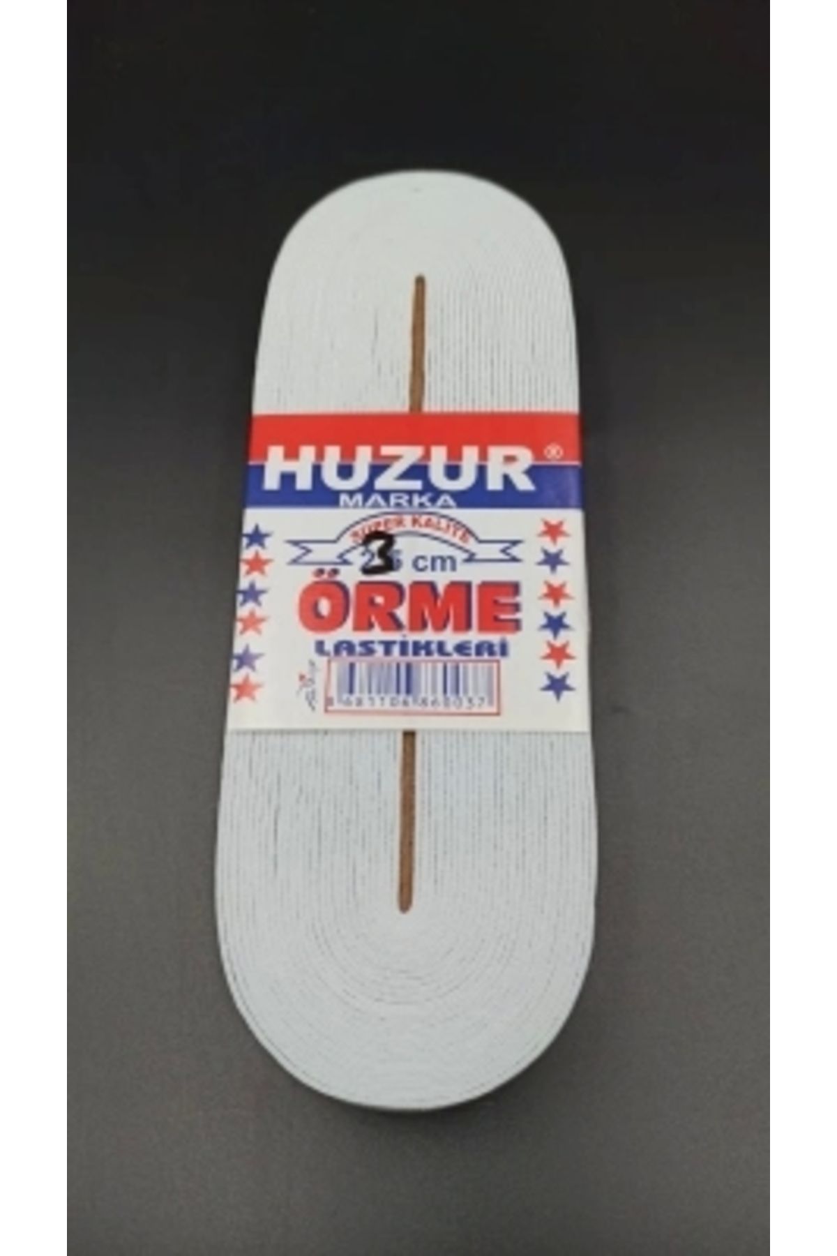 feminight Beyaz - 3cm Paça Lastik Yassı Geniş 10mt.