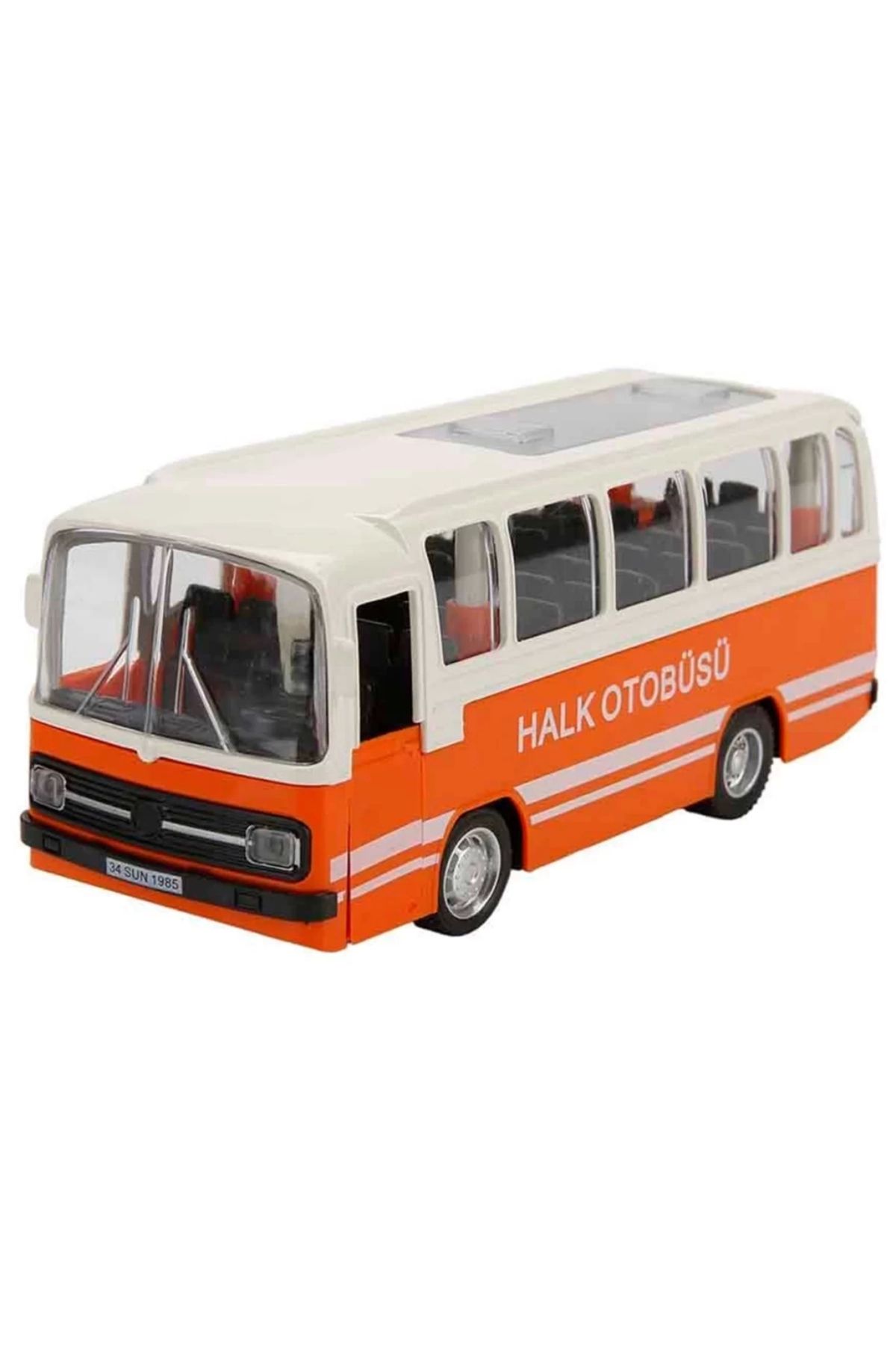 FTT SHOPPING MARKET Nessiworld Maxx Wheels Sesli ve Işıklı Nostaljik Halk Otobüsü 15 cm
