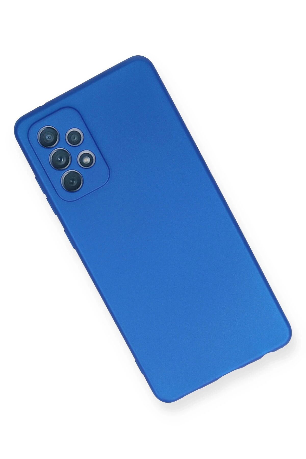 NewFace Samsung Galaxy A72 Kılıf First Silikon - Mavi SVLRS