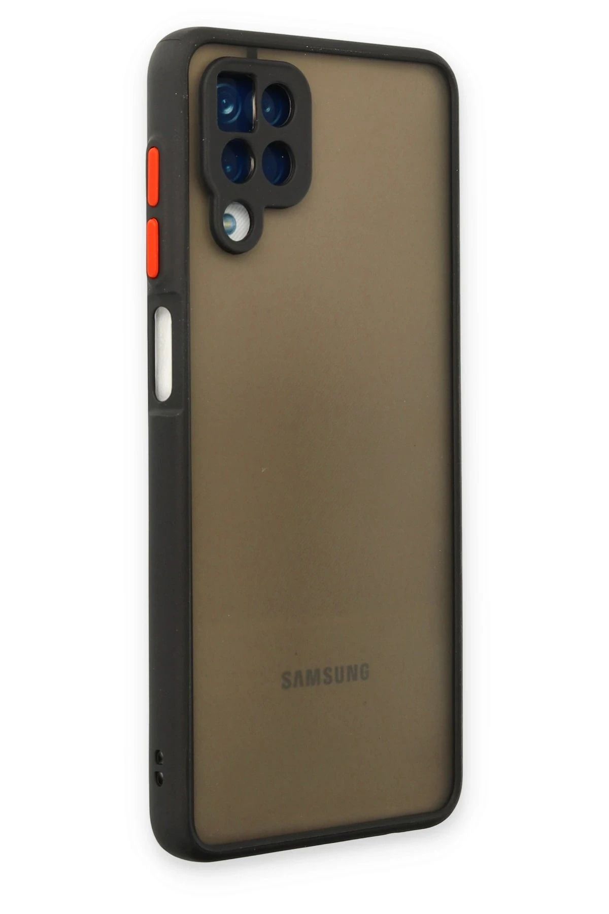 NewFace Samsung Galaxy A12 Kılıf Montreal Silikon Kapak - Siyah FLKRY