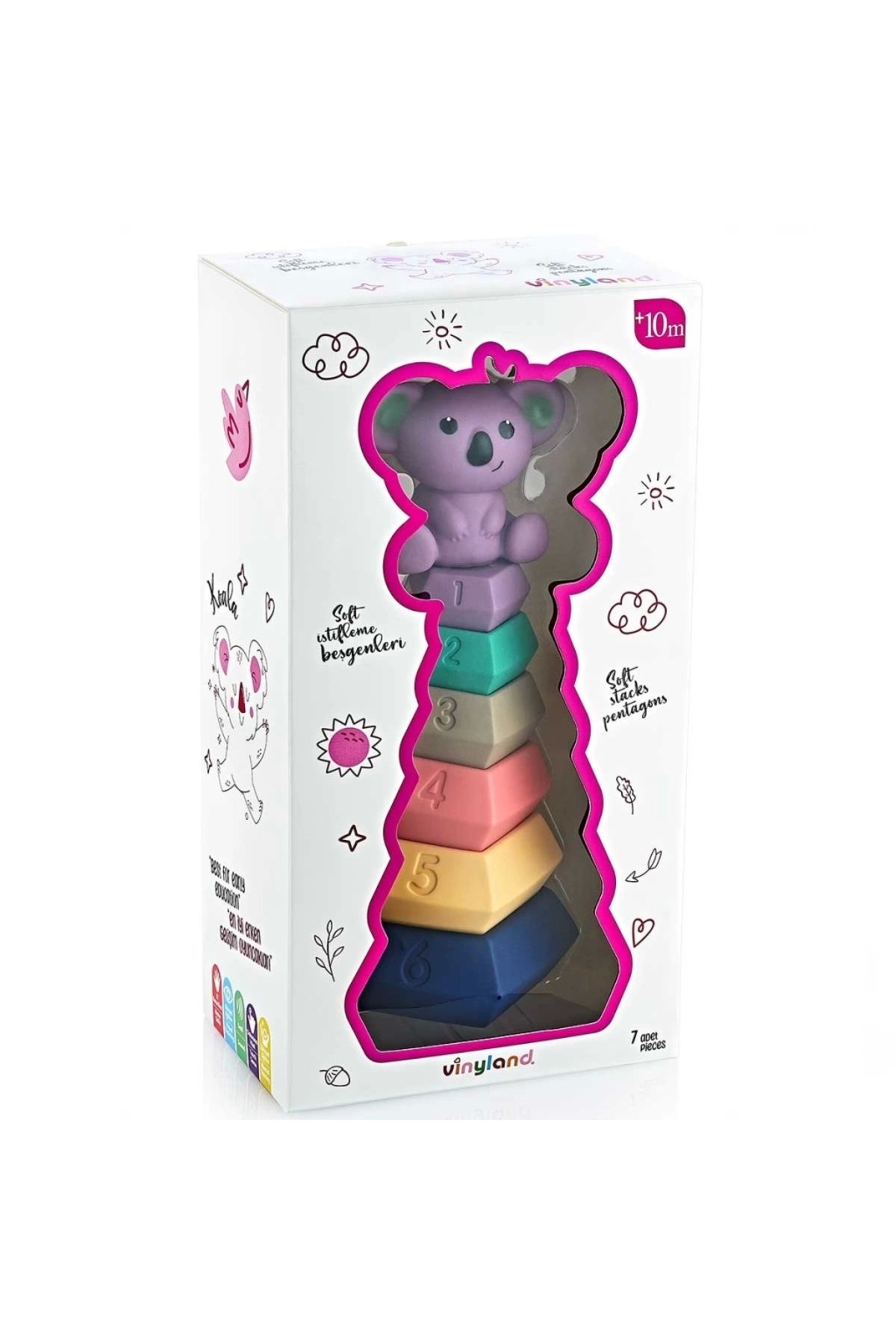 FTT SHOPPING MARKET NessiWorld Vinyland Soft Beşgen Halkalar Koala 7'li Set 661884