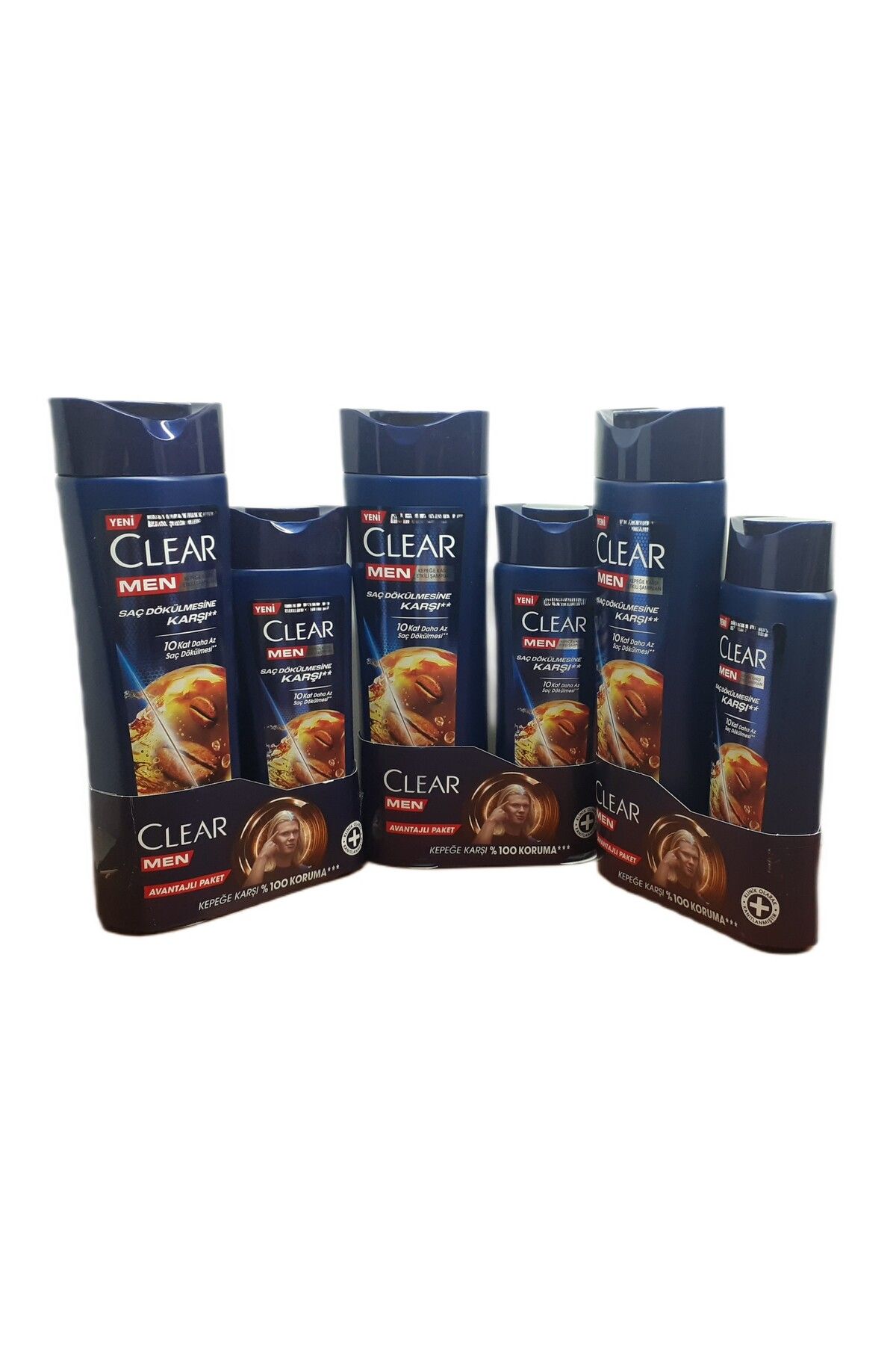 Clear MEN SAÇ DÖKÜLMESİNE KARŞI KEPEK ŞAMPUANI 350 + 180 ML X 3 ADET