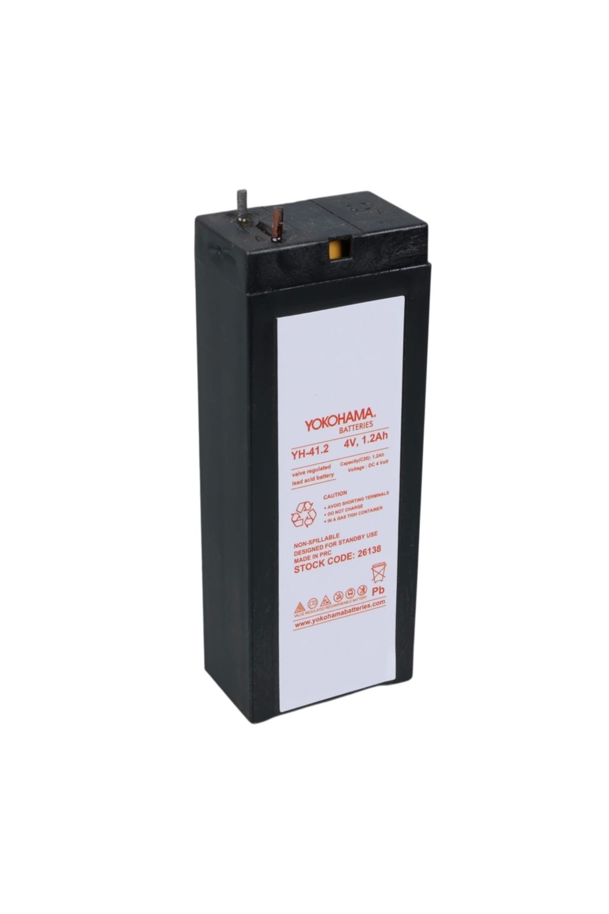 feminight Yokohama Yh-41.2 4 Volt - 1.2 Amper Kuru Akü (35.2 X 22 X 91 Mm)