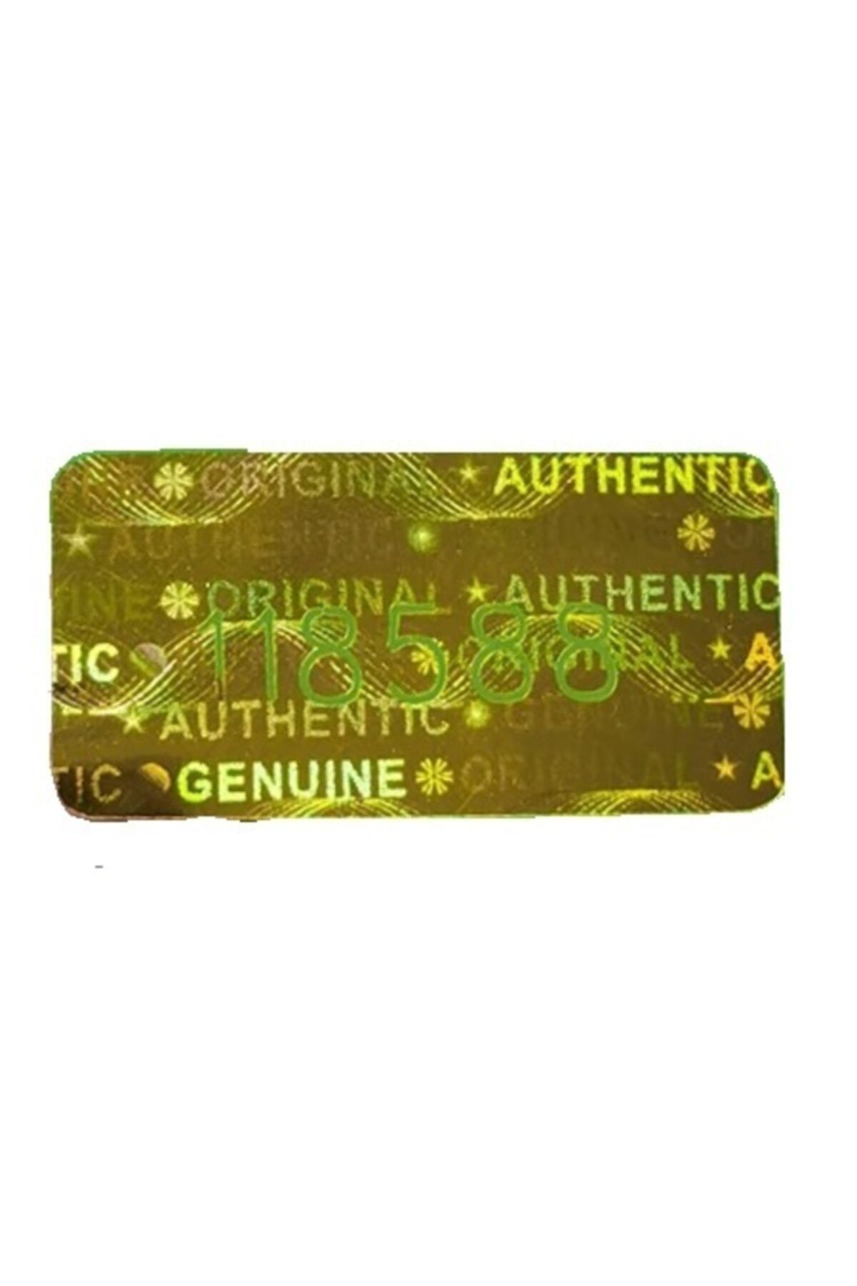 YATE10 98 Adet 1x2cm Altın Hologramlı Garanti Etiketi Seri Numaralı