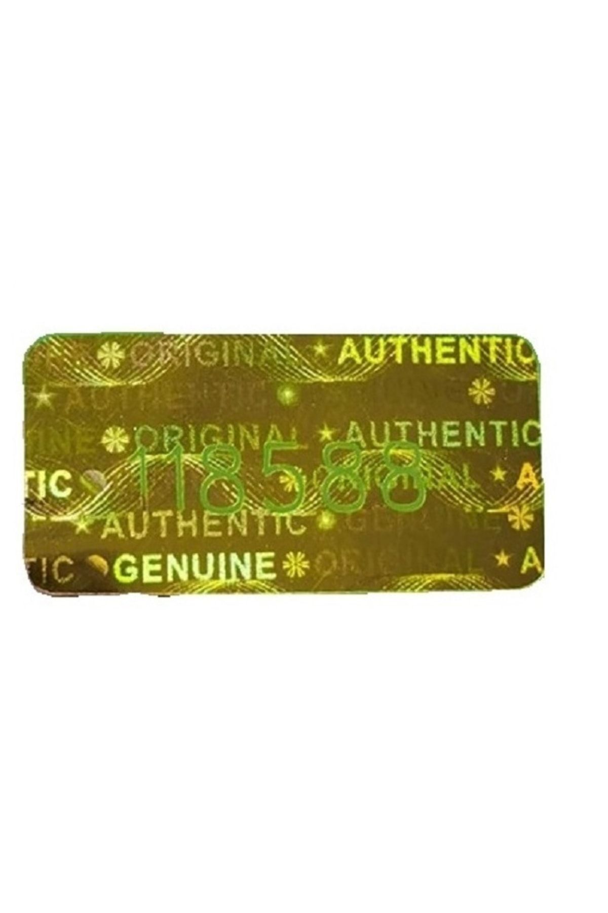 YATE10 980 Adet 1x2cm Hologramlı Garanti Etiketi Seri Numaralı Altın