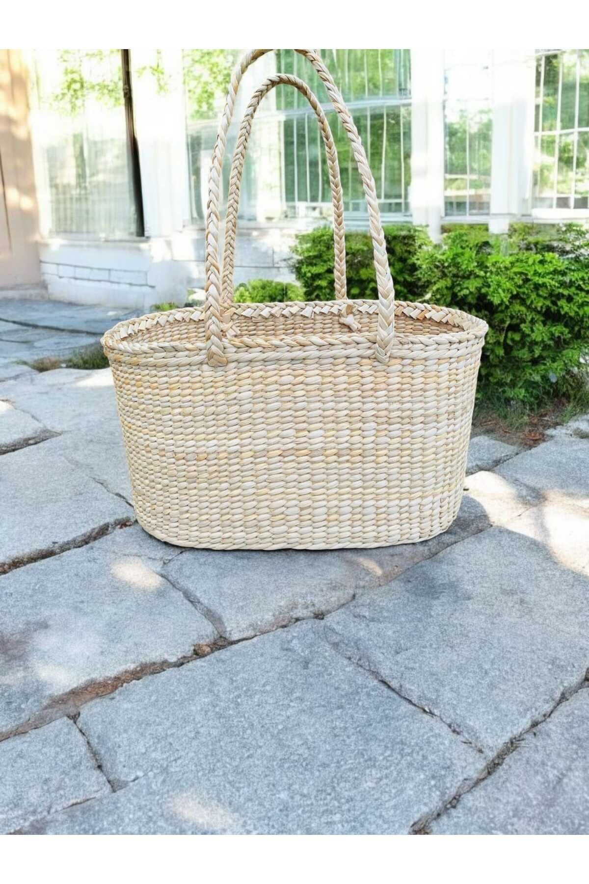 EM&MA DESİNG HASIR SEPET EV MUTFAK BANYO BAHÇE PLAJ DEPOLAMA ÇOK AMAÇLI ORGANİZER