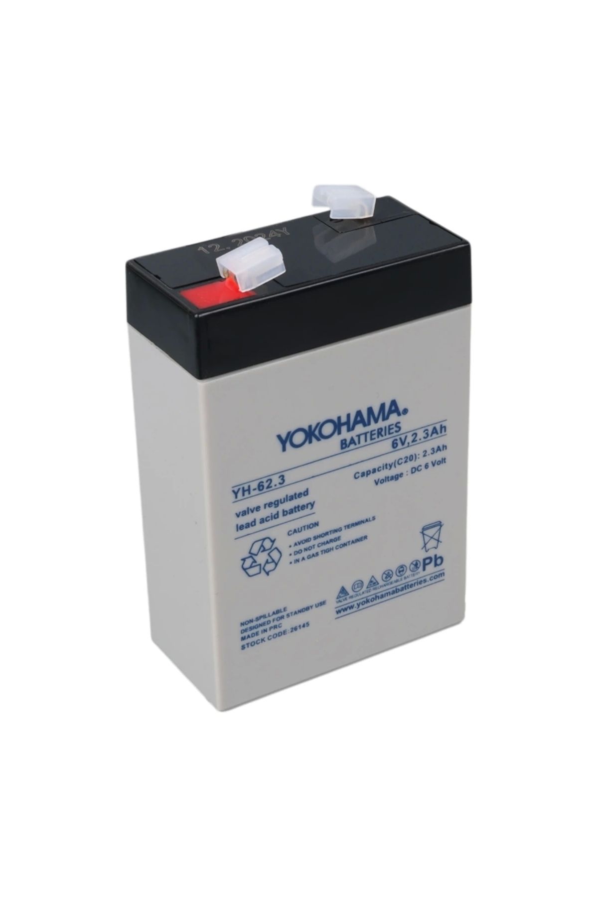 STOREMAX YOKOHAMA YH-62.3 6 VOLT - 2.3 AMPER AKÜ (101 X 66 X 33 MM) (5047)