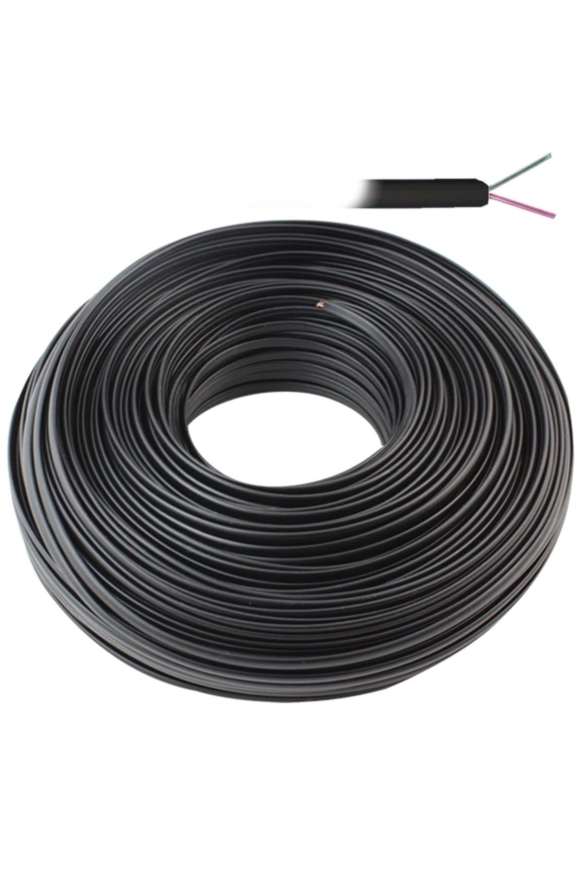 STOREMAX TELEFON KABLOSU 2Lİ SİYAH FLAT KÖKEN 100 METRE POWERMASTER (5047)