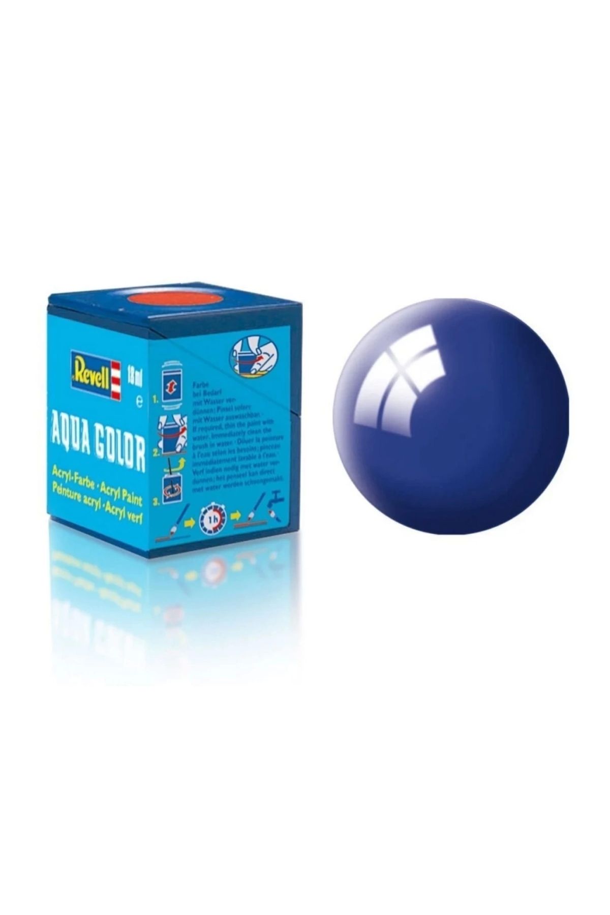 FTT SHOPPING MARKET NessiWorld Aqua Color Ultramarine Blue - Gloss Boya- 18 ml