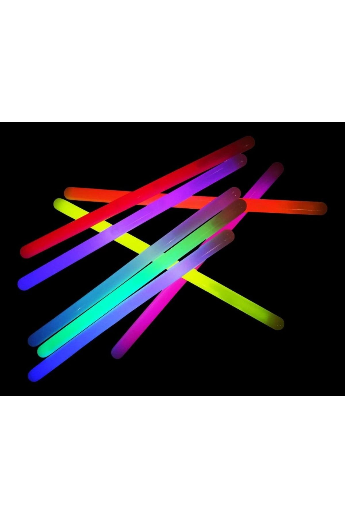 FTT SHOPPING MARKET Nessiworld Karanlıkta Parlayan Fosforlu Glow Kalın Çubuk 30 cm 1 Adet