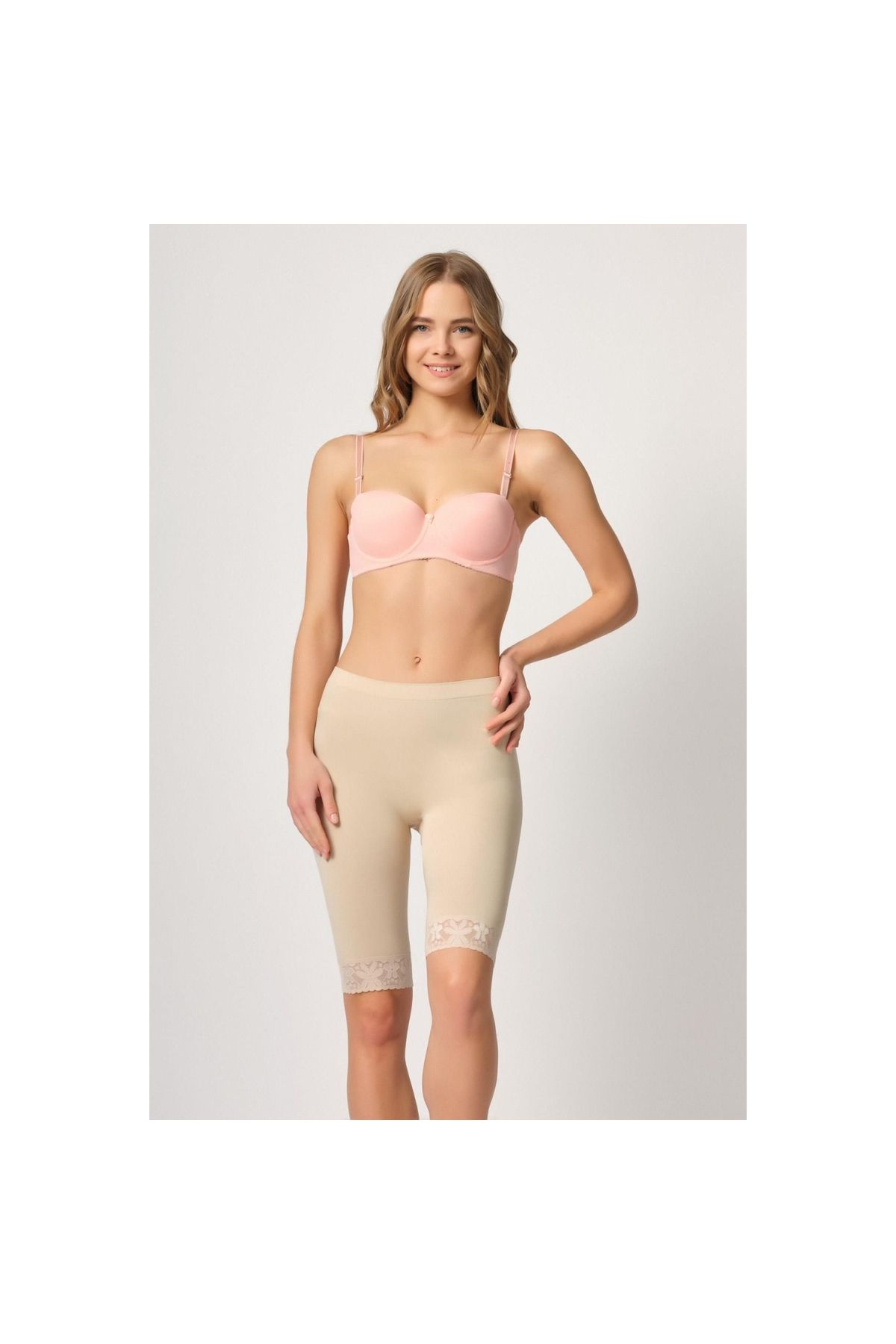Marsilyan MODLİVE TEN MI Emay 3004 Soft Uzun Paça Dantel Boxer