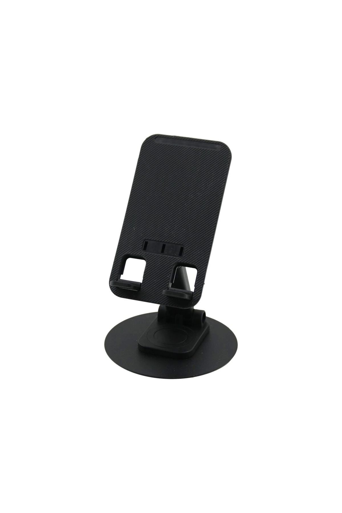 STOREMAX METAL DÖNER TABANLI AKROBAT MASA ÜSTÜ TELEFON TUTACAK SİYAH PLASTİK (5047)