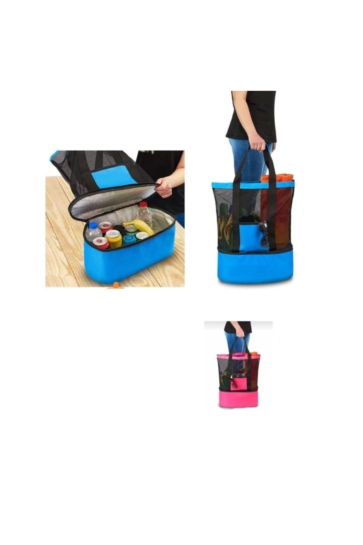 STOREMAX SOĞUK SICAK FİLELİ TERMOS ÇANTA KAMP PLAJ PİKNİK (5047)