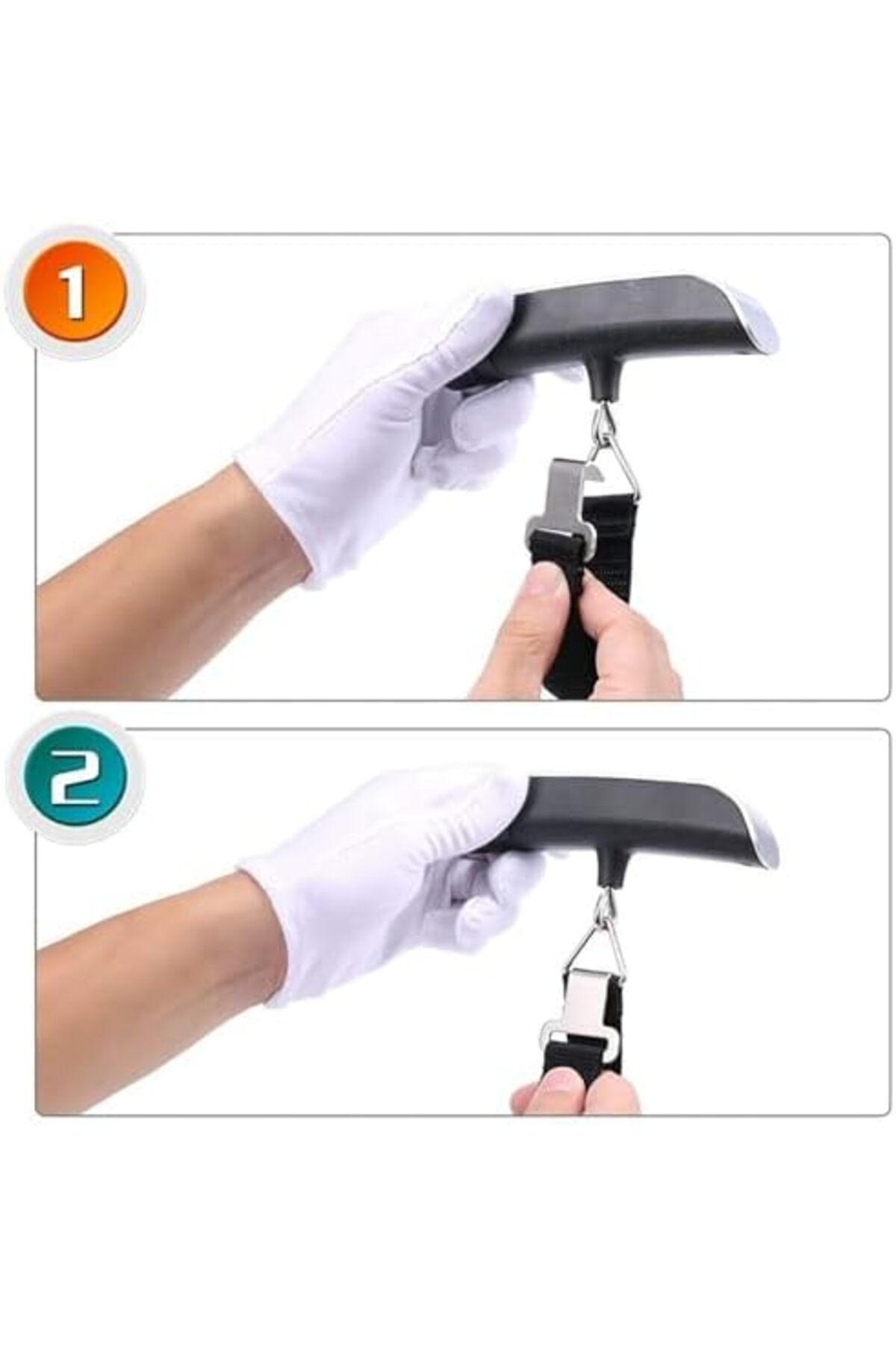 ميزان أمتعة رقمي معلق - Ulticnovo محمول باليد للسفر مع شاشة LCD 50 كجم 110 رطل متعدد الألوان