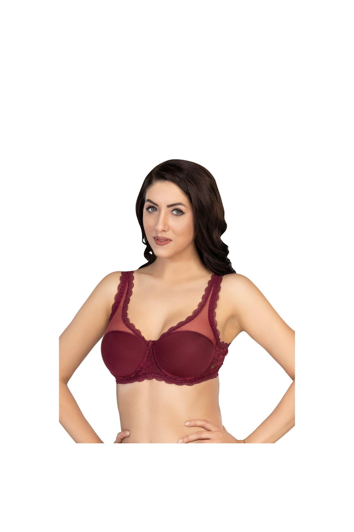 Marsilyan MODLİVE BORDO MI Emay 172 D PEDLİ DANTELLİ BALENLİ MİNİMAZER