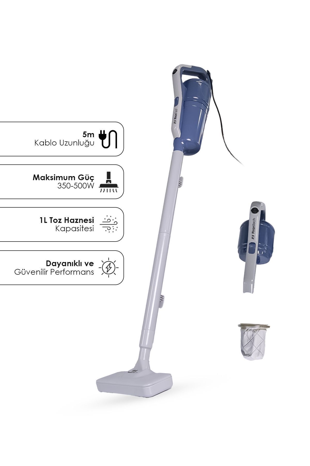 teknotrust EK340 Torbasız Dikey Elektrikli Süpürge