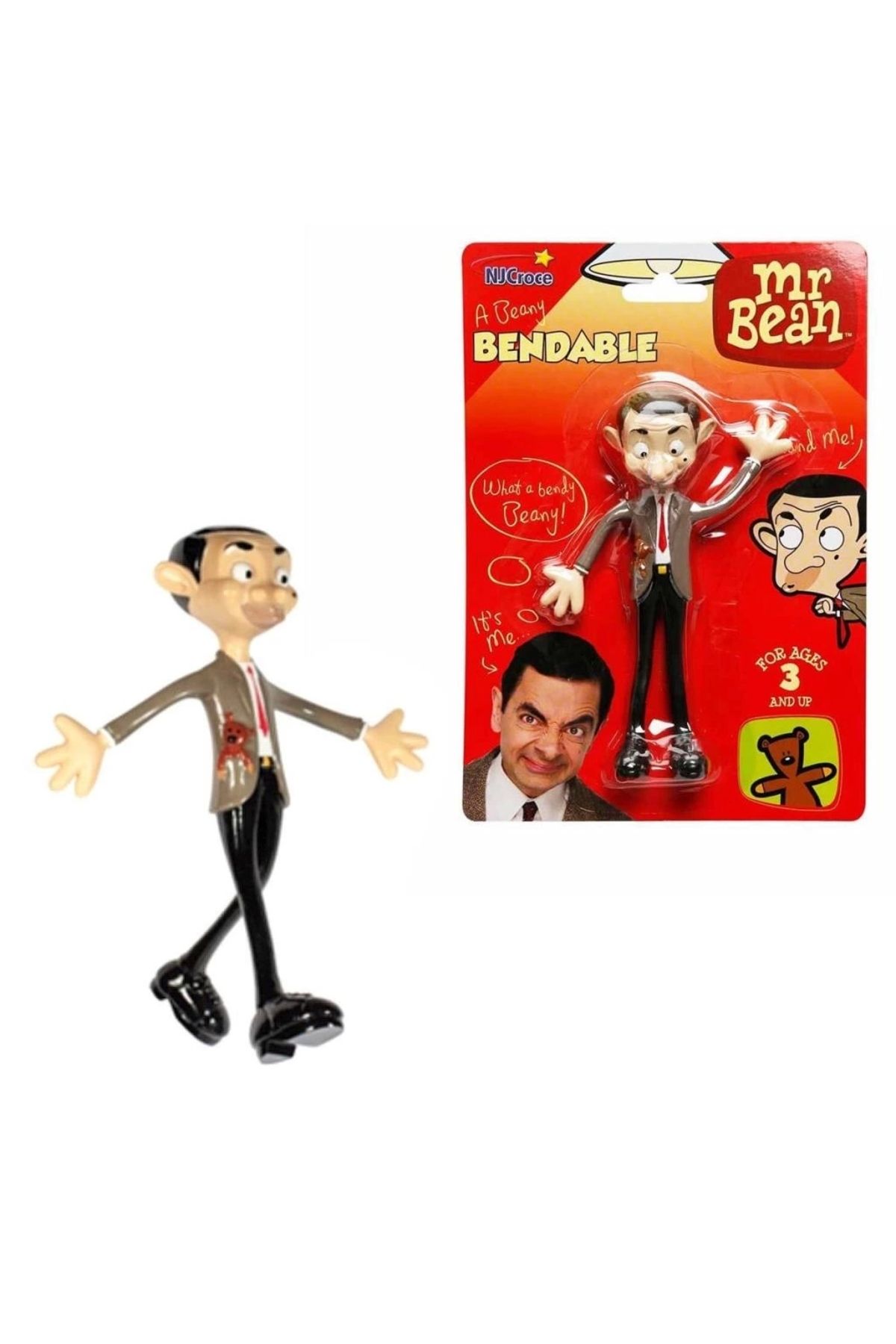 FTT SHOPPING MARKET Nessiworld Sunman Mr. Bean Bükülebilir Figür 14 cm