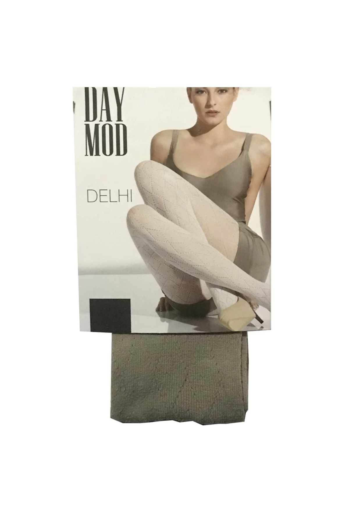 Marsilyan MODLİVE Daymod Kadın Delhi File Desenli Külotlu Çorap