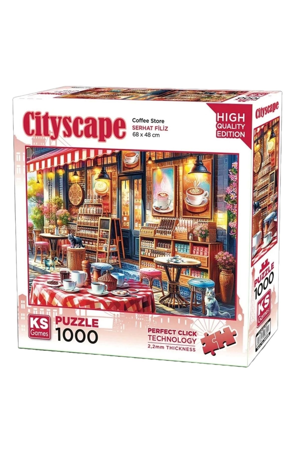 FTT SHOPPING MARKET Nessiworld KS Games Coffee Store Puzzle 1000 Parça 20809