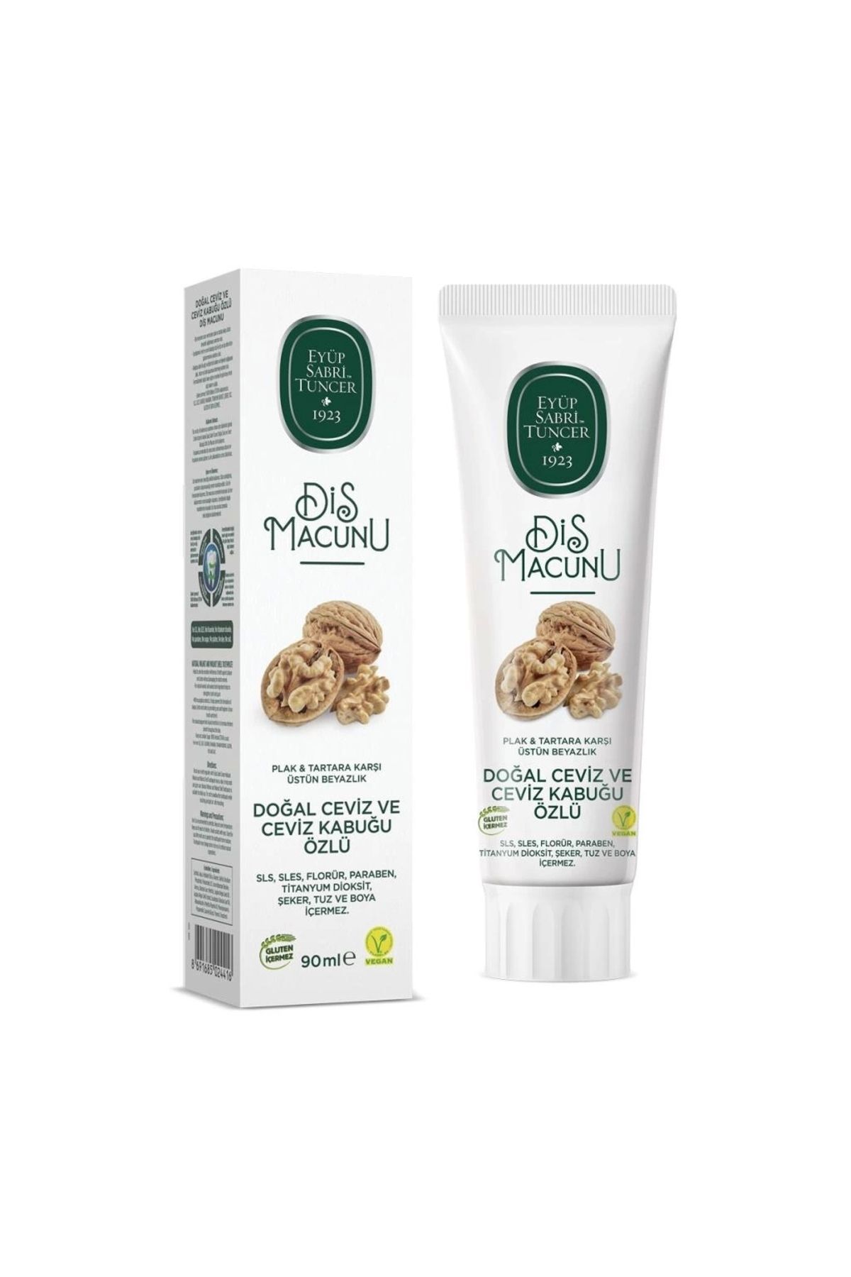 FTT SHOPPING MARKET Nessiworld Eyüp Sabri Tuncer Doğal Diş Macunu 90 Gr Ceviz & Ceviz Kabuğu Özlü