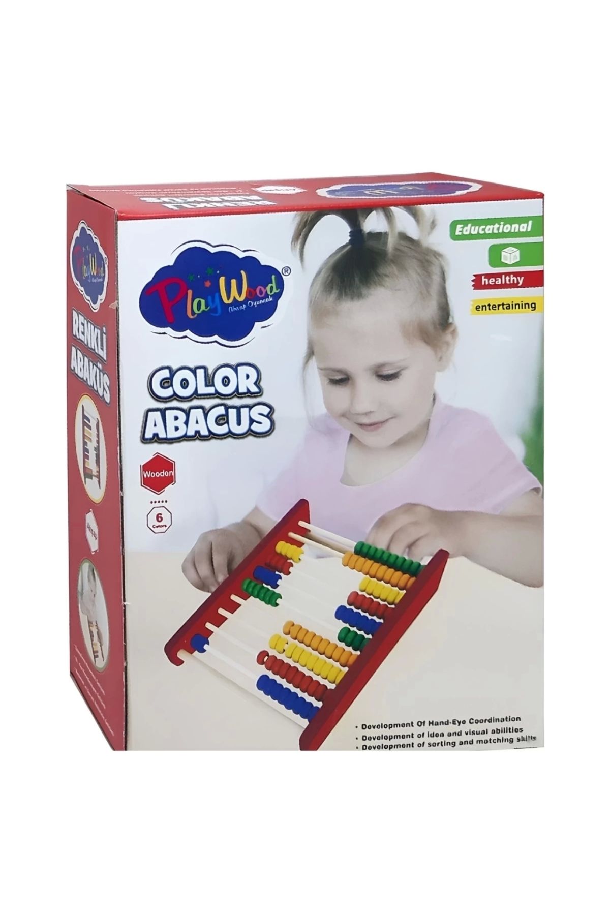 FTT SHOPPING MARKET Nessiworld Ahşap Renkli Abaküs ONY-399
