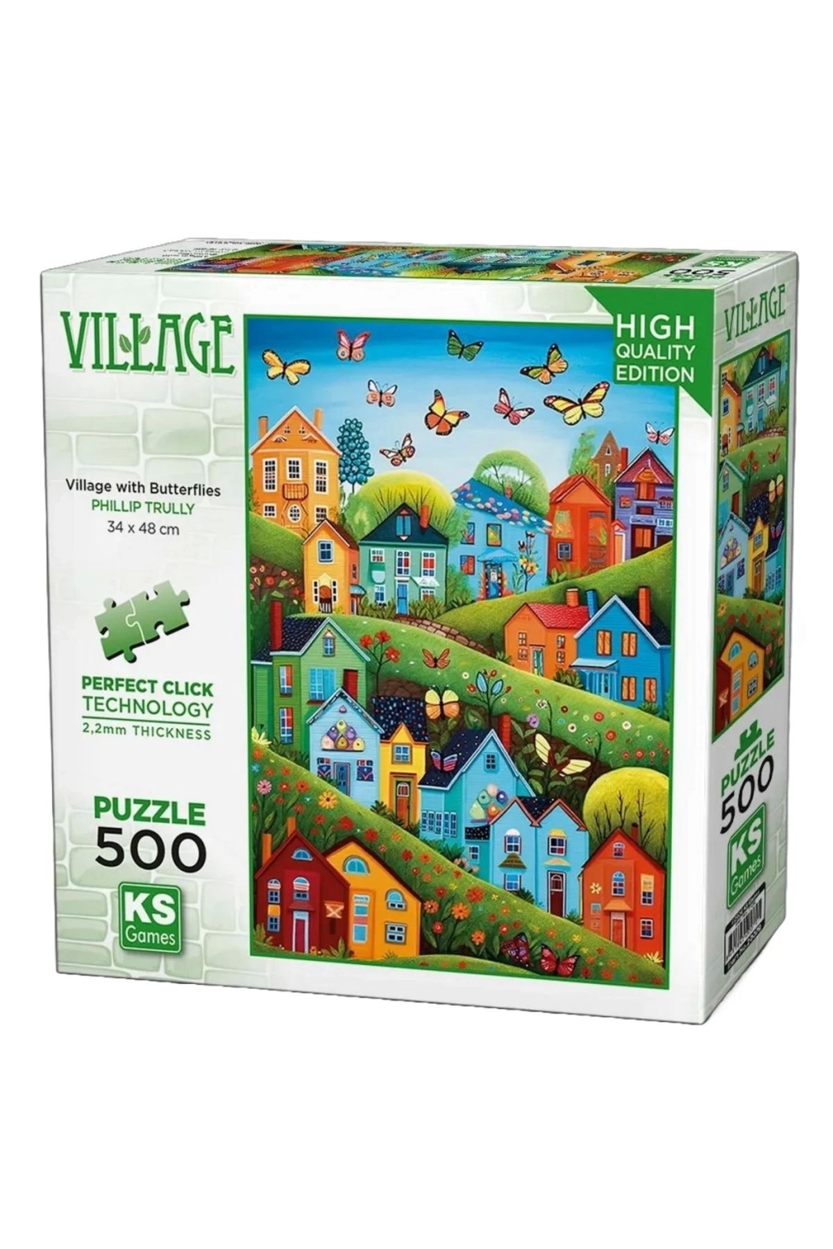 FTT SHOPPING MARKET Nessiworld KS Games Village with Butterflies Puzzle 500 Parça 20079