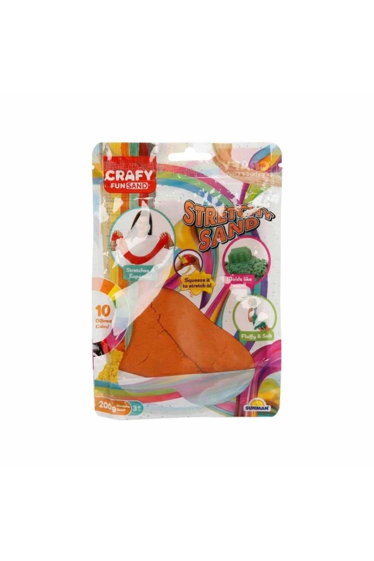 FTT SHOPPING MARKET Nessiworld 3601 Crafy Streç Oyun Kumu Turuncu 200 g