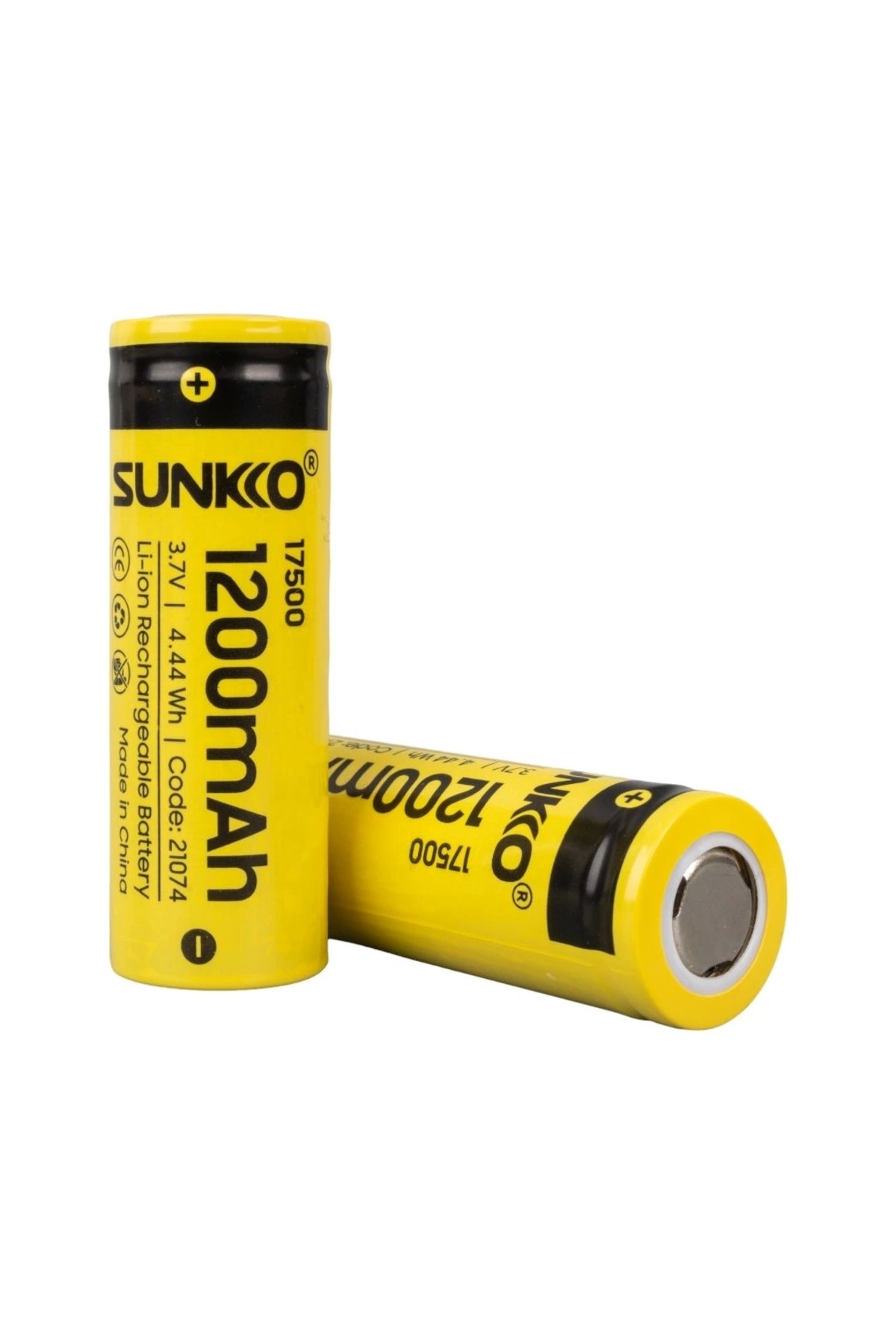 FTT SHOPPING MARKET Sunkko 3.7 Volt 1200 Mah 17500 Şarj Edilebilir Pil (tekli)