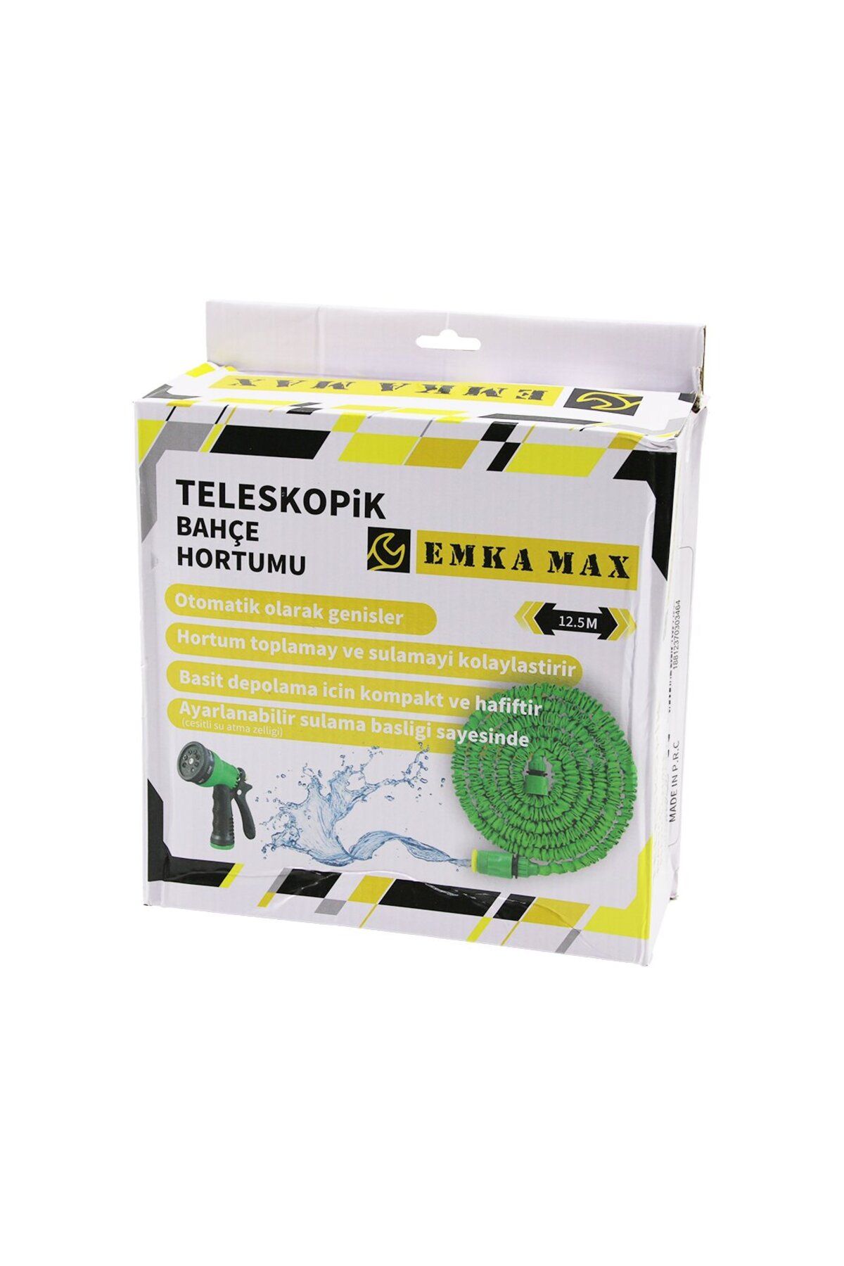 Findit 12.5MT TELESKOPİK UZAYAN BAHÇE HORTUMU 7 FONKSİYON AYARLI TETİKLİ TABANCA (2818)