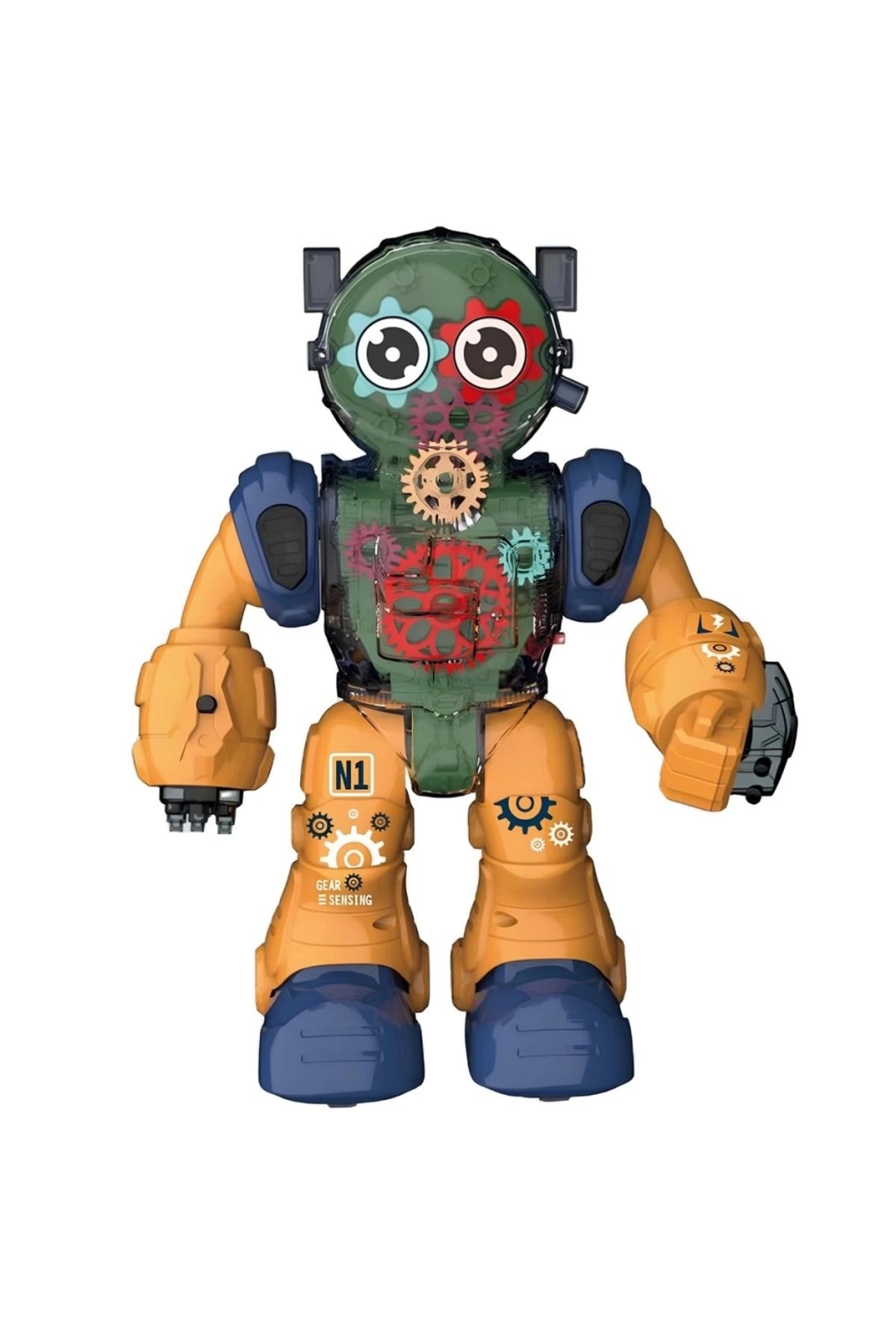 FTT SHOPPING MARKET Nessiworld Işıklı ve Müzikli Şeffaf Renkli Robot