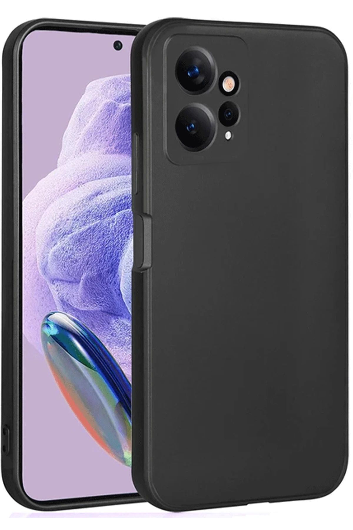 NewFace Xiaomi Redmi Note 12 4G Kılıf First Silikon - Siyah SVLRS