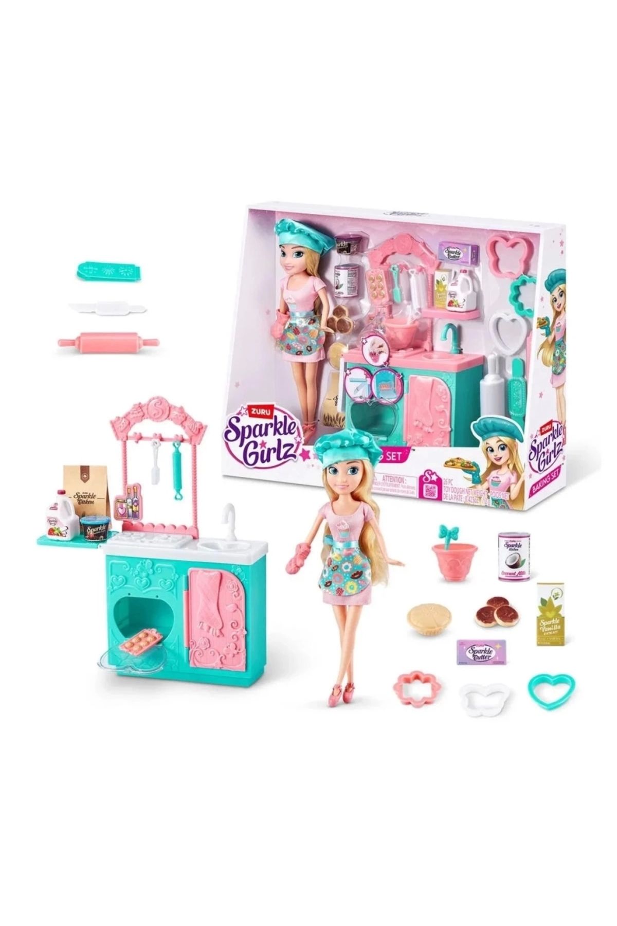 FTT SHOPPING MARKET Nessiworld Sparkle Girlz Aşçı Bebek ve Oyun Seti 27cm