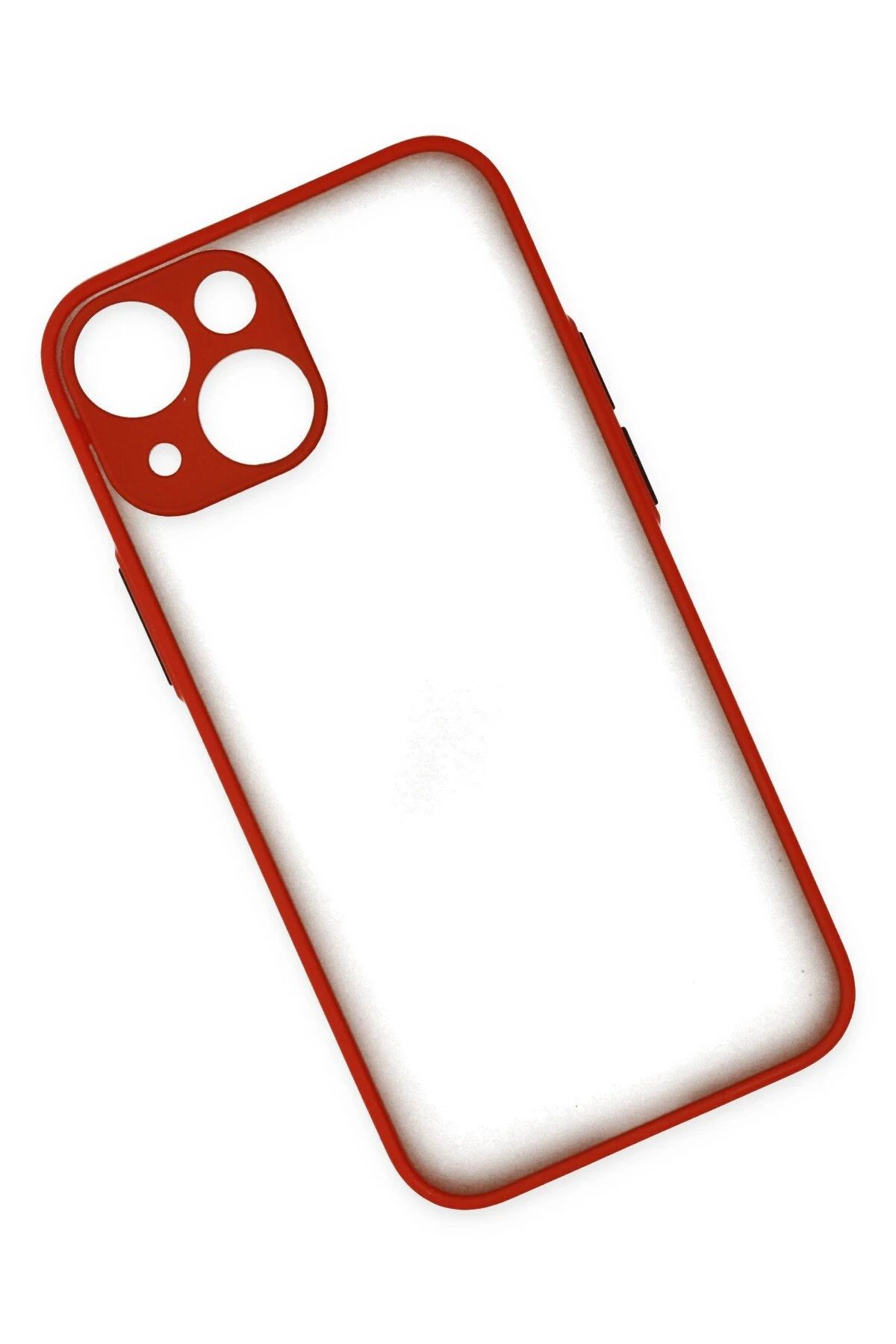 NewFace iPhone 15 Kılıf Montreal Silikon Kapak - Kırmızı SVLRS