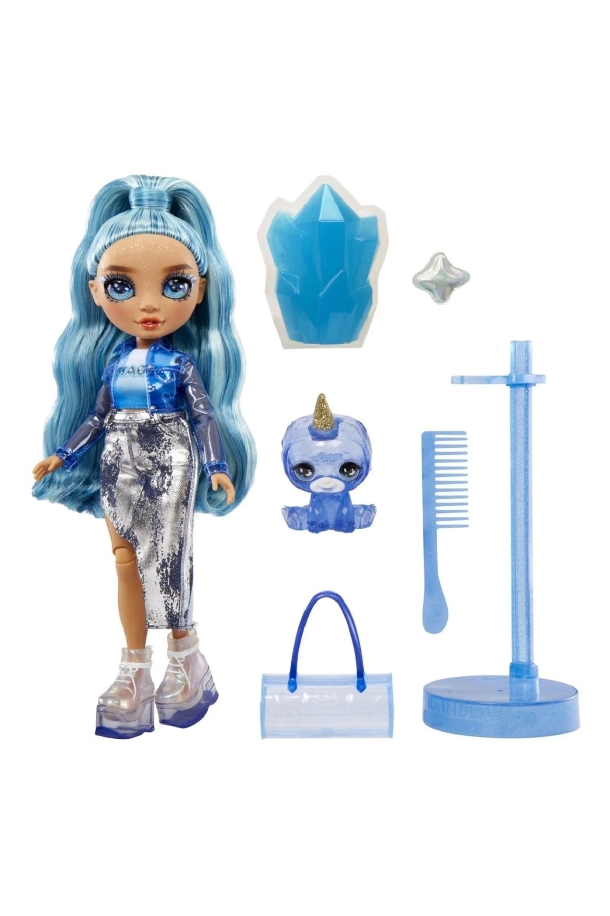 FTT SHOPPING MARKET Nessiworld Rainbow High Skyler Parlak Slime ve Evcil Hayvan Serisi Bebeği