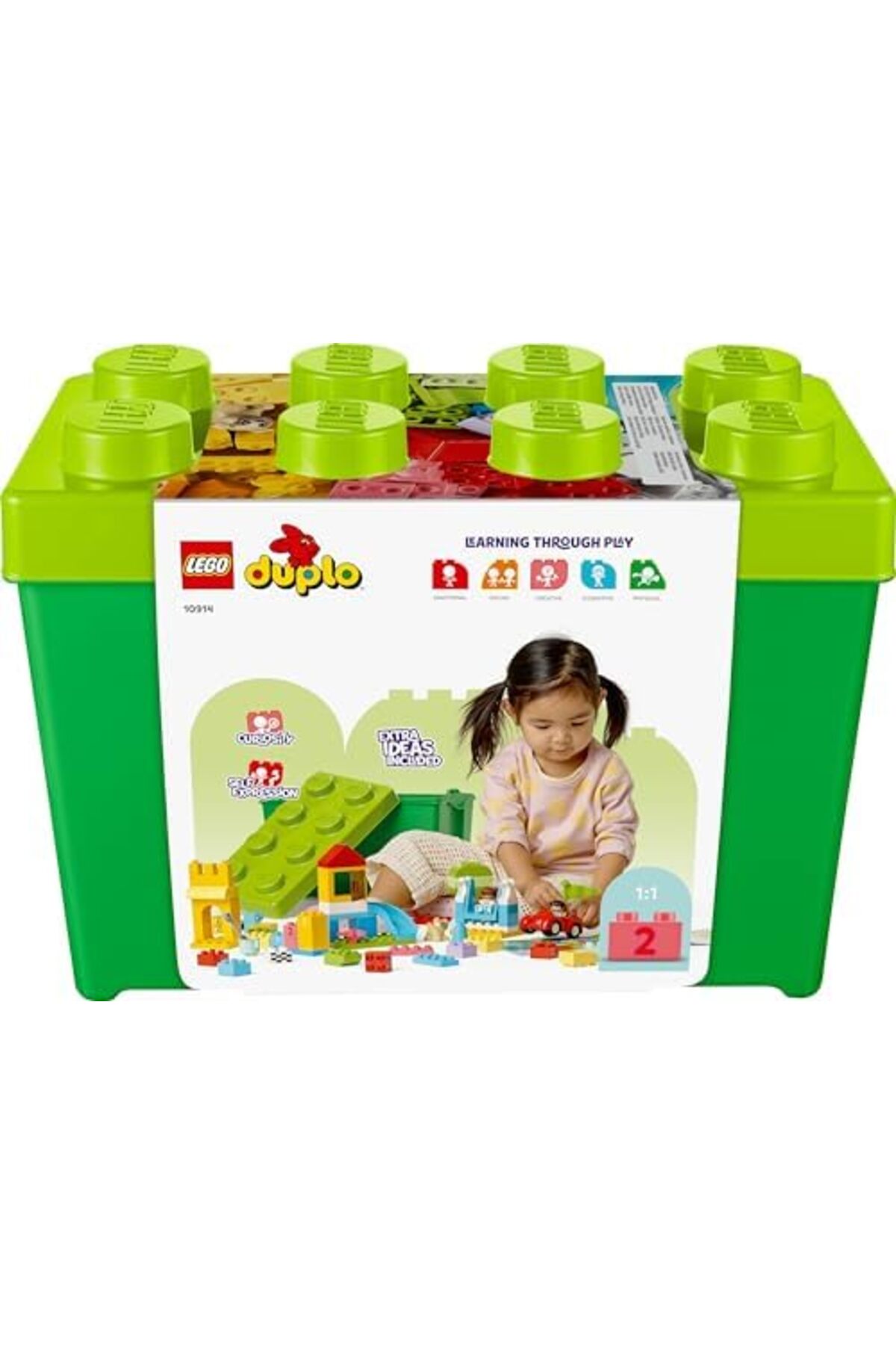 فا‌ب‌تویز ۱۰۹۱۴ ® دوپلو ® جعبه بلوک‌های ساختمانی لوکس / ۸۵ قطعه / ۱.۵ سال