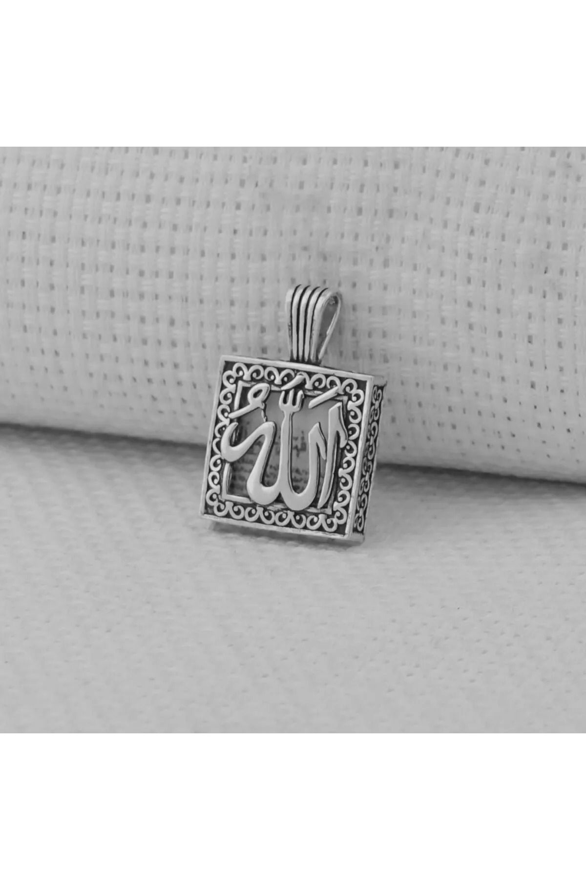 MODA925 925 Ayar Gümüş Cevşeni Kebir Dualı Allah Yazılı Cevşen Kolye