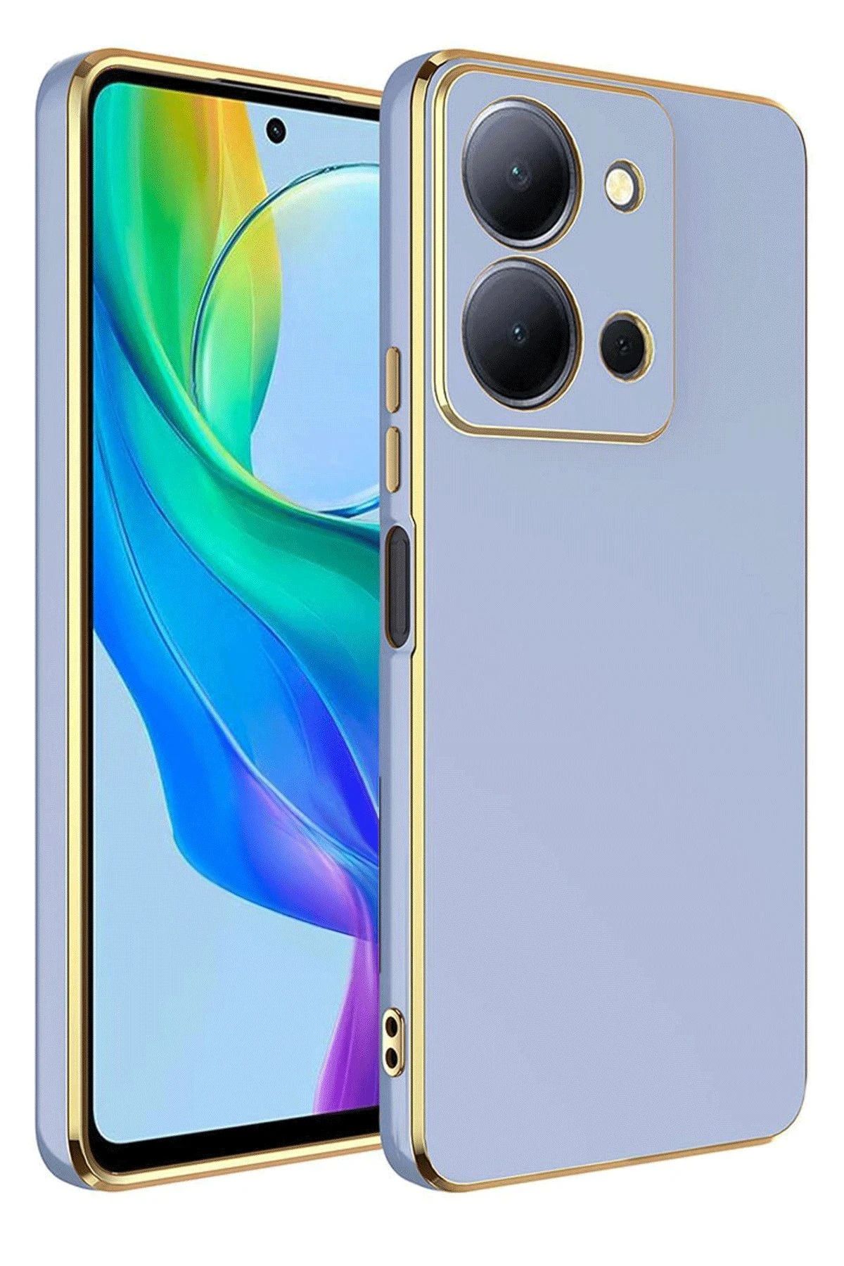NewFace Vivo Y36 Kılıf Volet Silikon - Mavi SVLRS