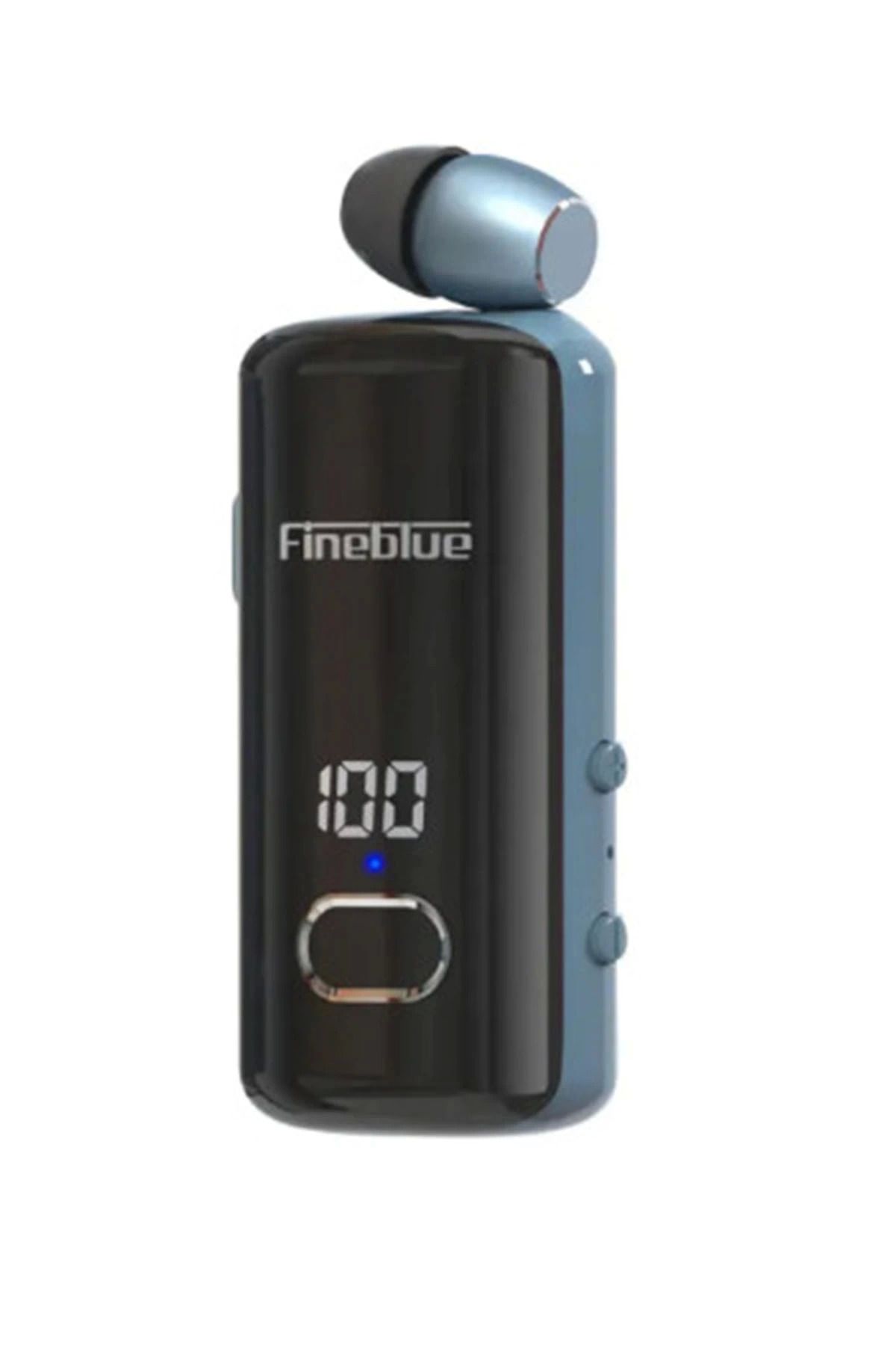 Belle Fusion F580 Dijital Göstergeli Makaralı Titreşimli Bluetooth Kulaklık Mavi